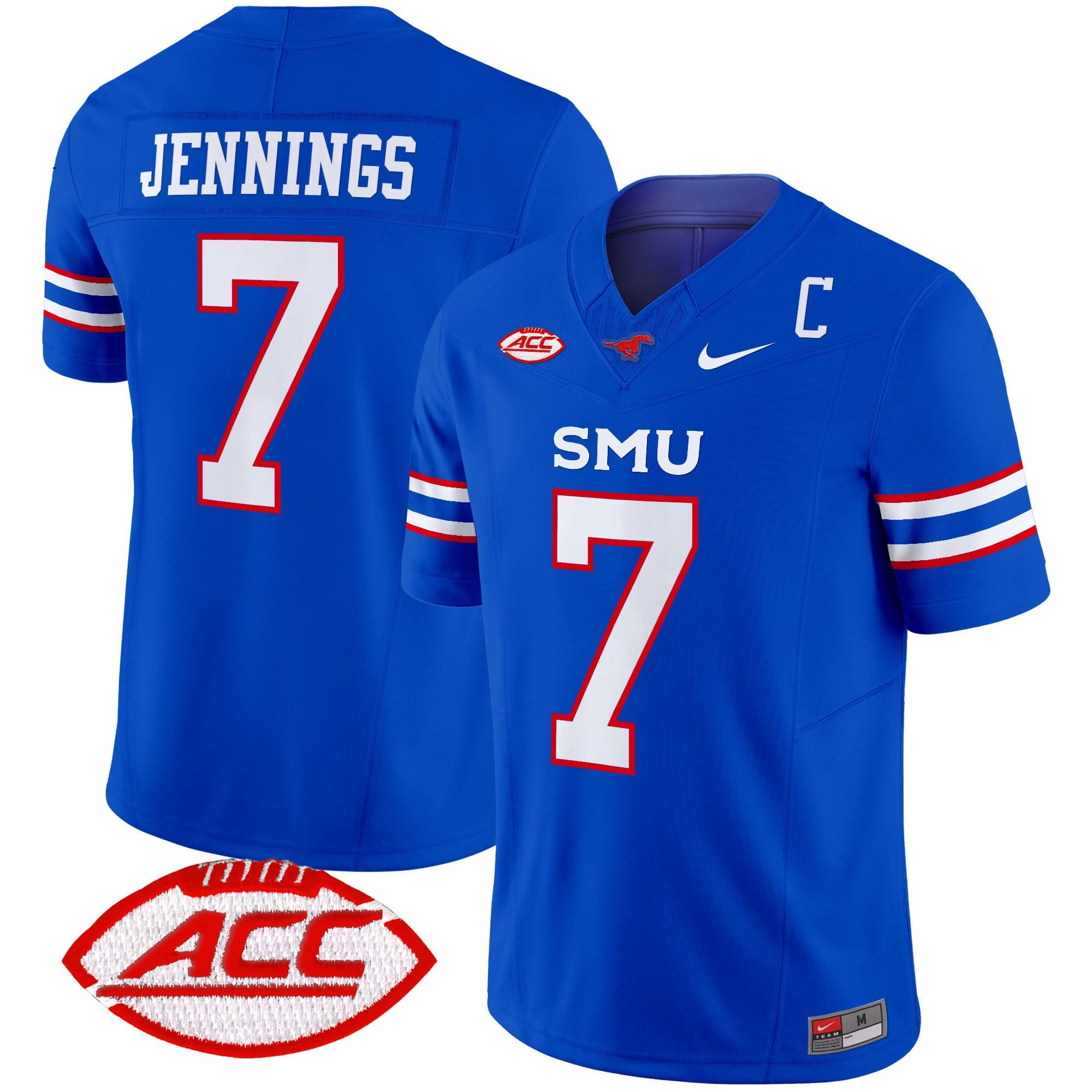SMU Mustangs 2025 Vapor Limited Jersey - All Stitched - Image 15