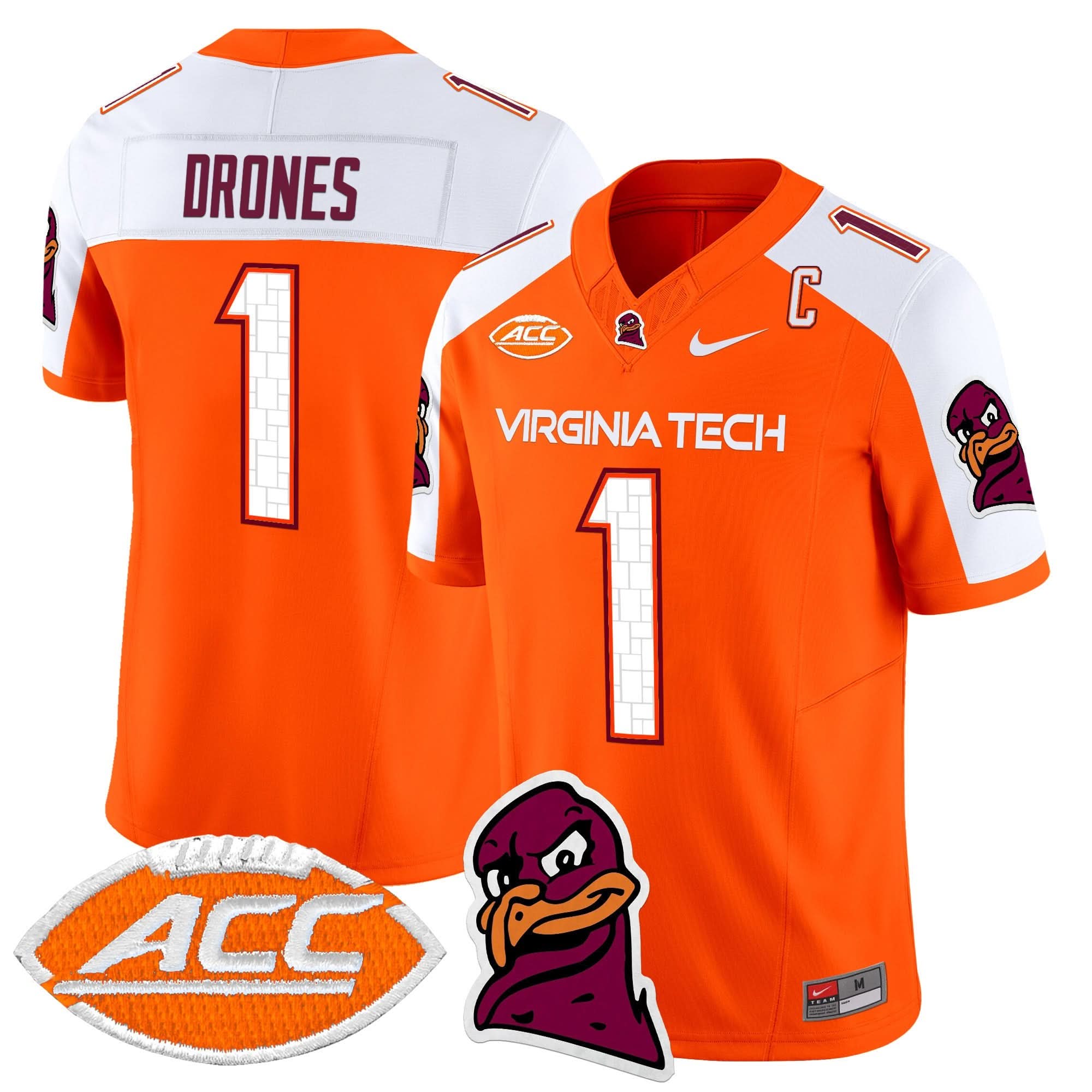 Virginia Tech Hokies 2025 Vapor Limited Jersey - All Stitched - Image 18