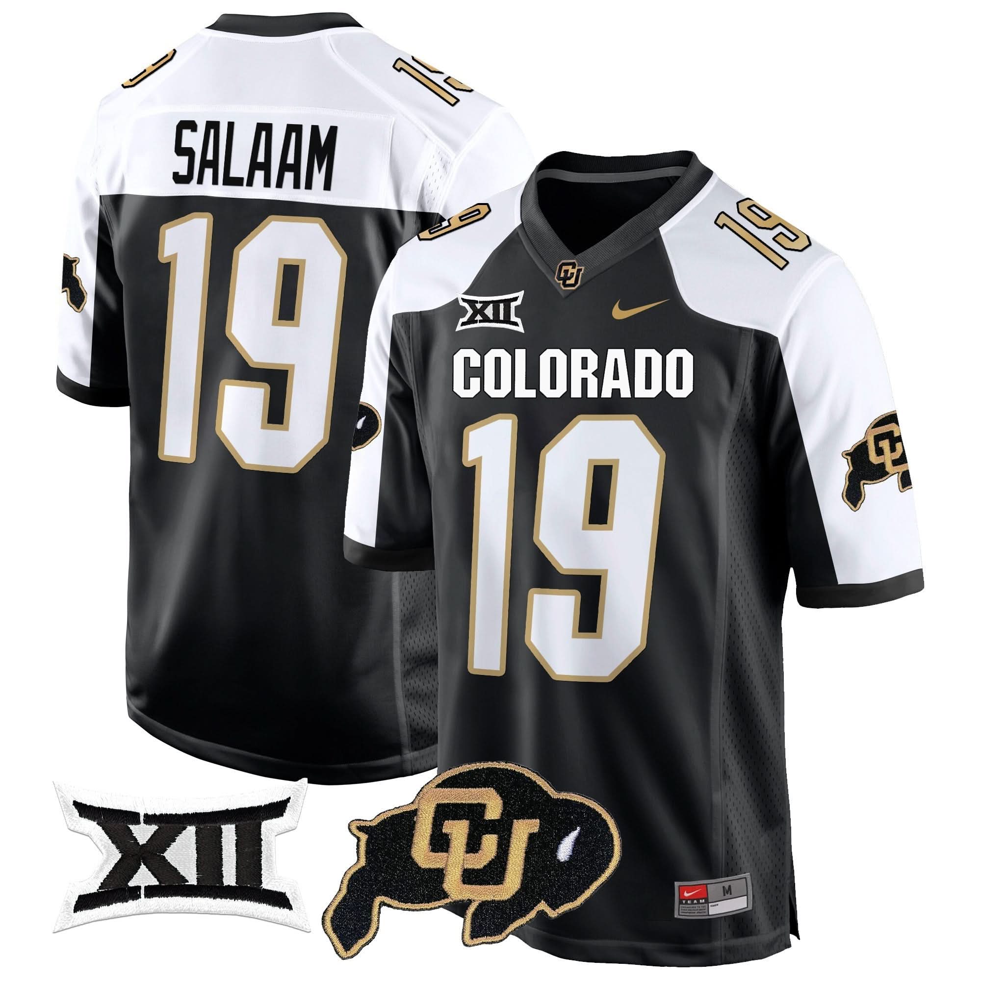 Colorado Buffaloes Big 12 XII Patch Game Jersey V2 - All Stitched - Image 44