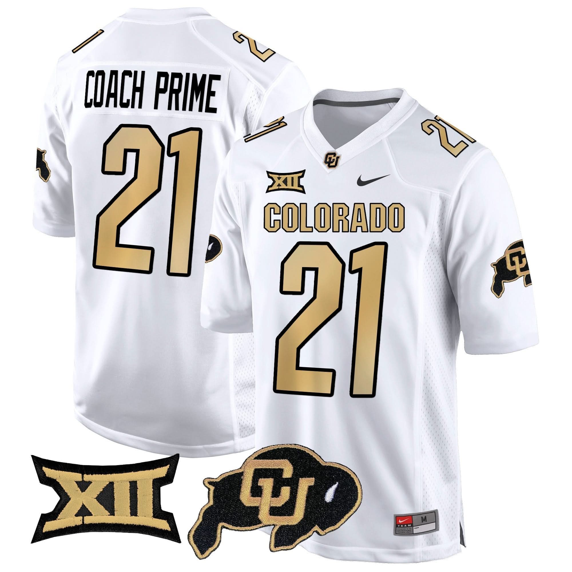 Colorado Buffaloes Big 12 XII Patch Game Jersey V2 - All Stitched - Image 16