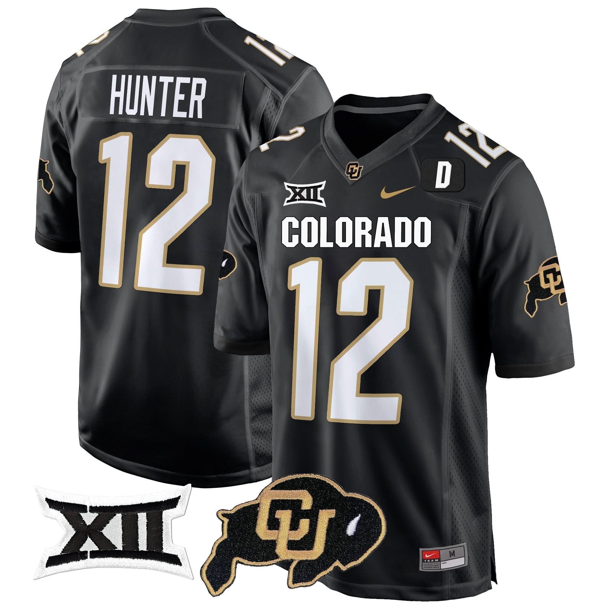 Colorado Buffaloes Big 12 XII Patch Game Jersey V2 - All Stitched - Image 2