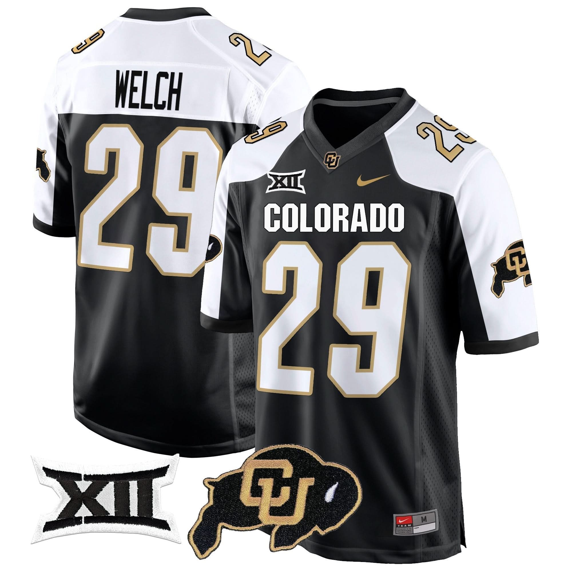 Colorado Buffaloes Big 12 XII Patch Game Jersey V2 - All Stitched - Image 34