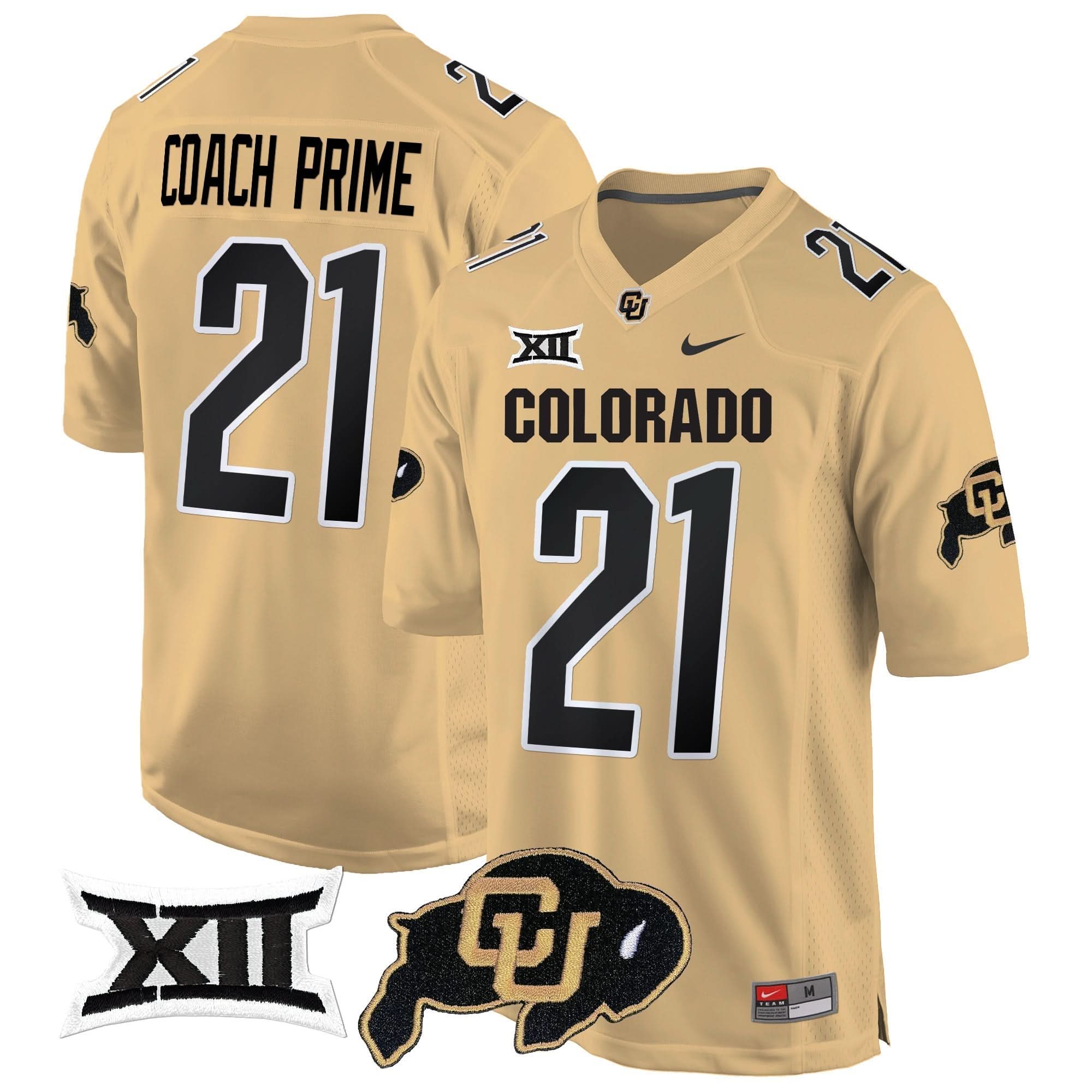 Colorado Buffaloes Big 12 XII Patch Game Jersey V2 - All Stitched - Image 33
