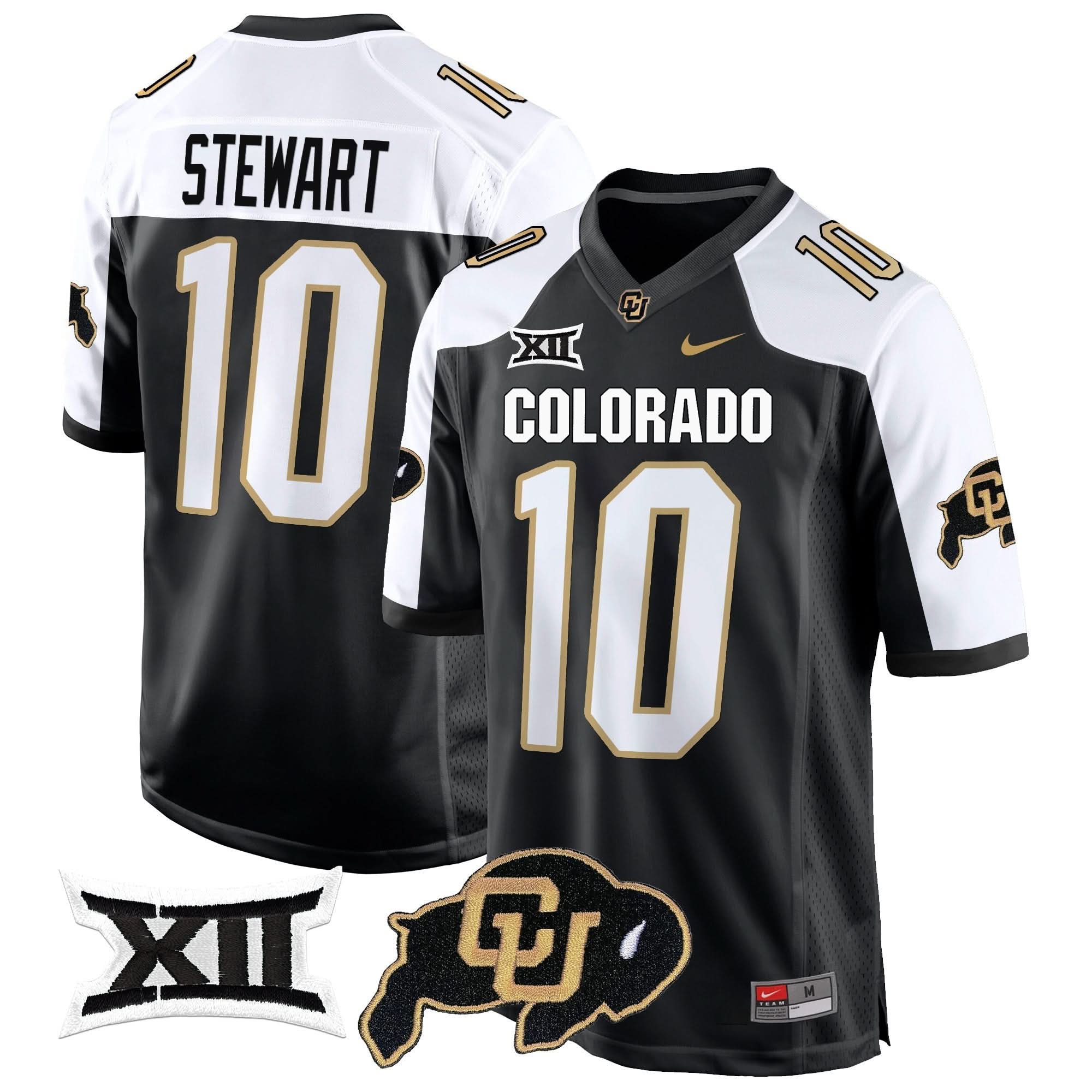 Colorado Buffaloes Big 12 XII Patch Game Jersey V2 - All Stitched - Image 45