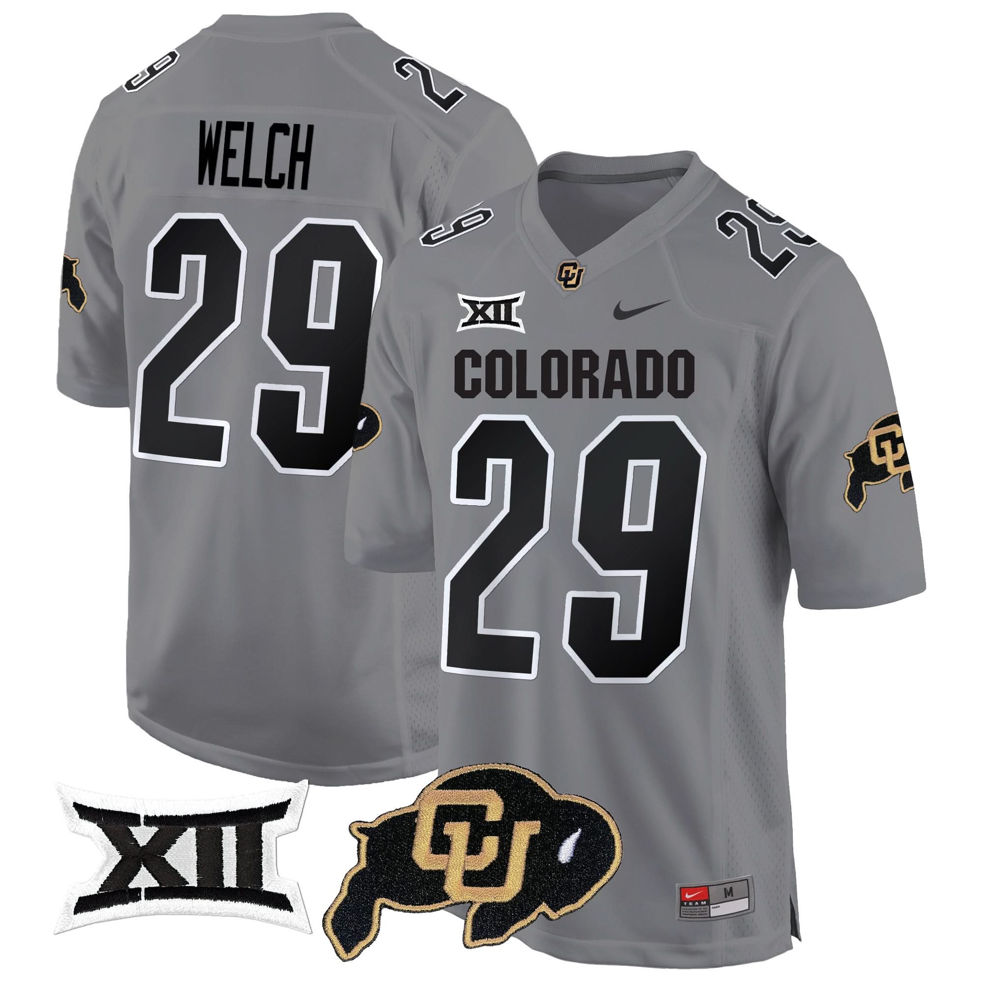 Colorado Buffaloes Big 12 XII Patch Game Jersey V2 - All Stitched - Image 21