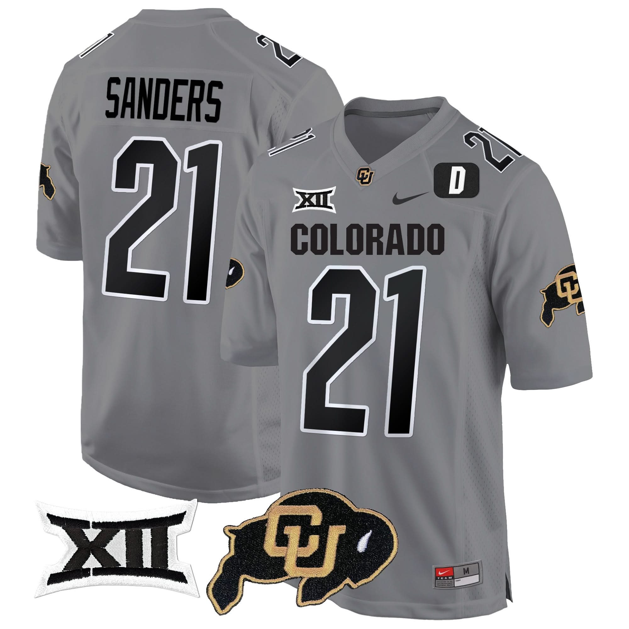 Colorado Buffaloes Big 12 XII Patch Game Jersey V2 - All Stitched - Image 20