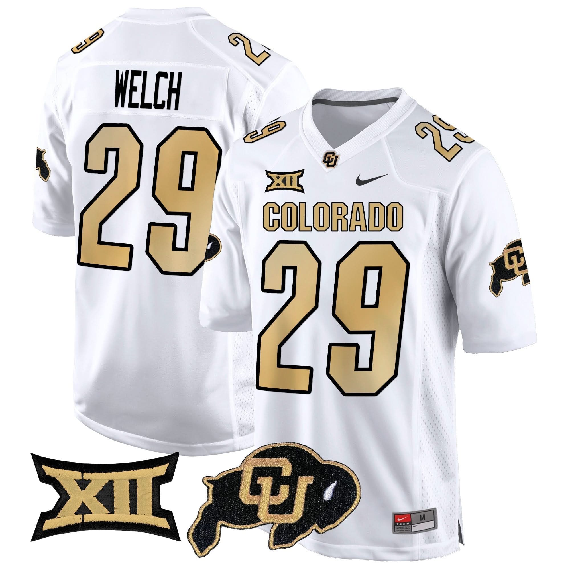Colorado Buffaloes Big 12 XII Patch Game Jersey V2 - All Stitched - Image 13
