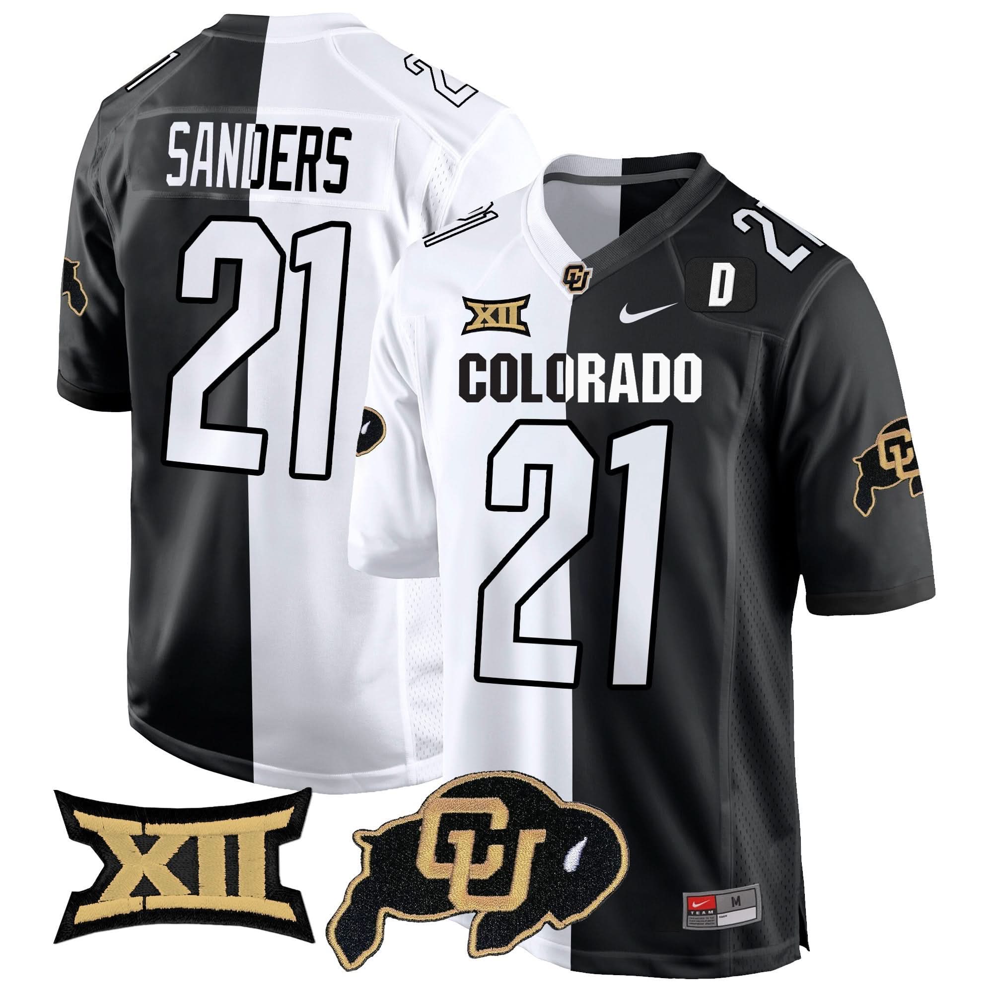 Colorado Buffaloes Big 12 XII Patch Game Jersey V2 - All Stitched - Image 38