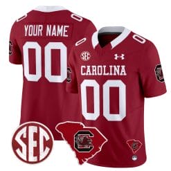 Custom South Carolina Gamecocks Jersey 1980 Throwback Home Patch Vapor Limited Stitched