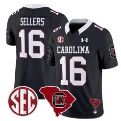 Alternative view of South Carolina Gamecocks 1980 Throwback Home Patch Vapor Limited Jersey - All Stitched