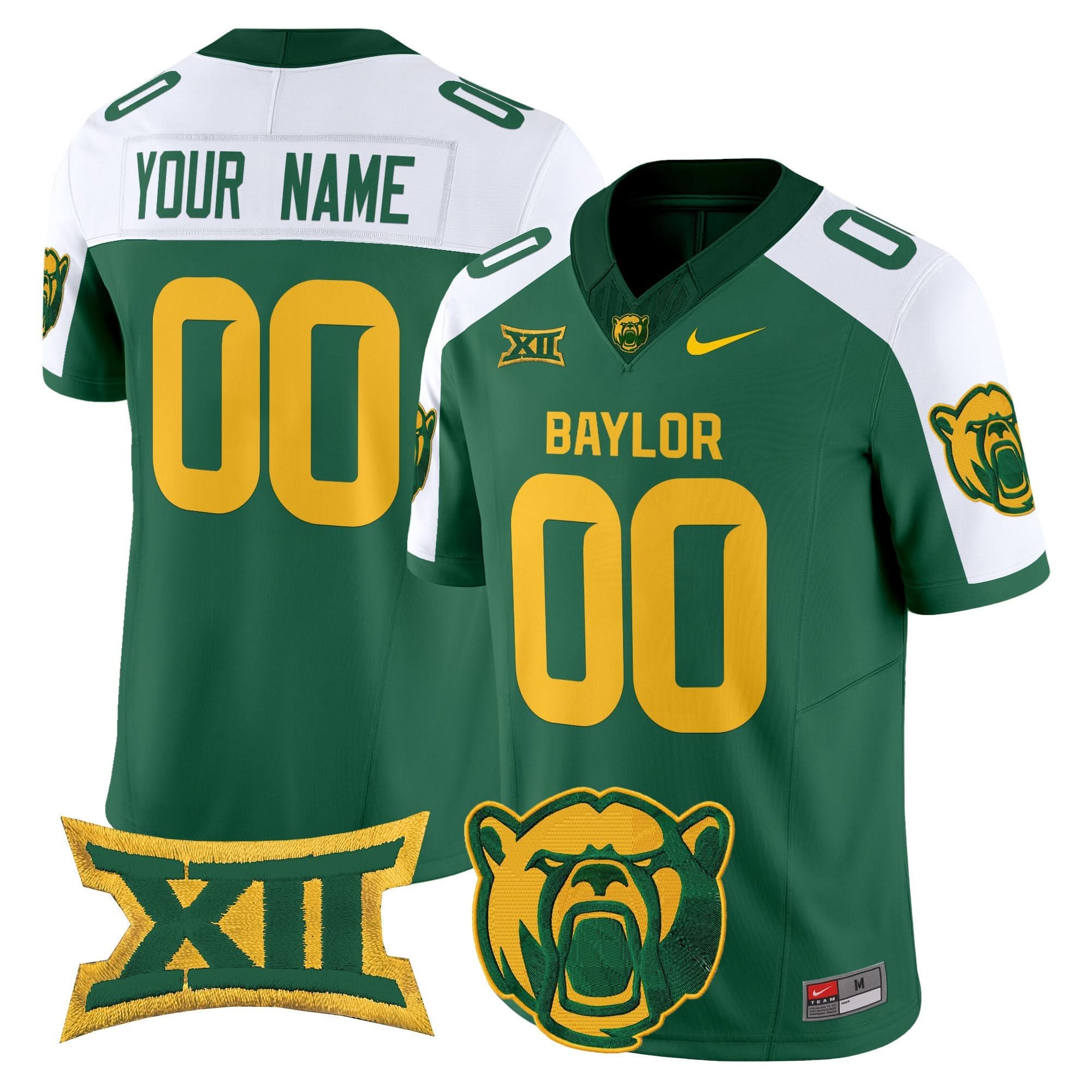 Custom Baylor Bears Jersey Name, Number 2025 Vapor Limited V2 - All Stitched - Image 5