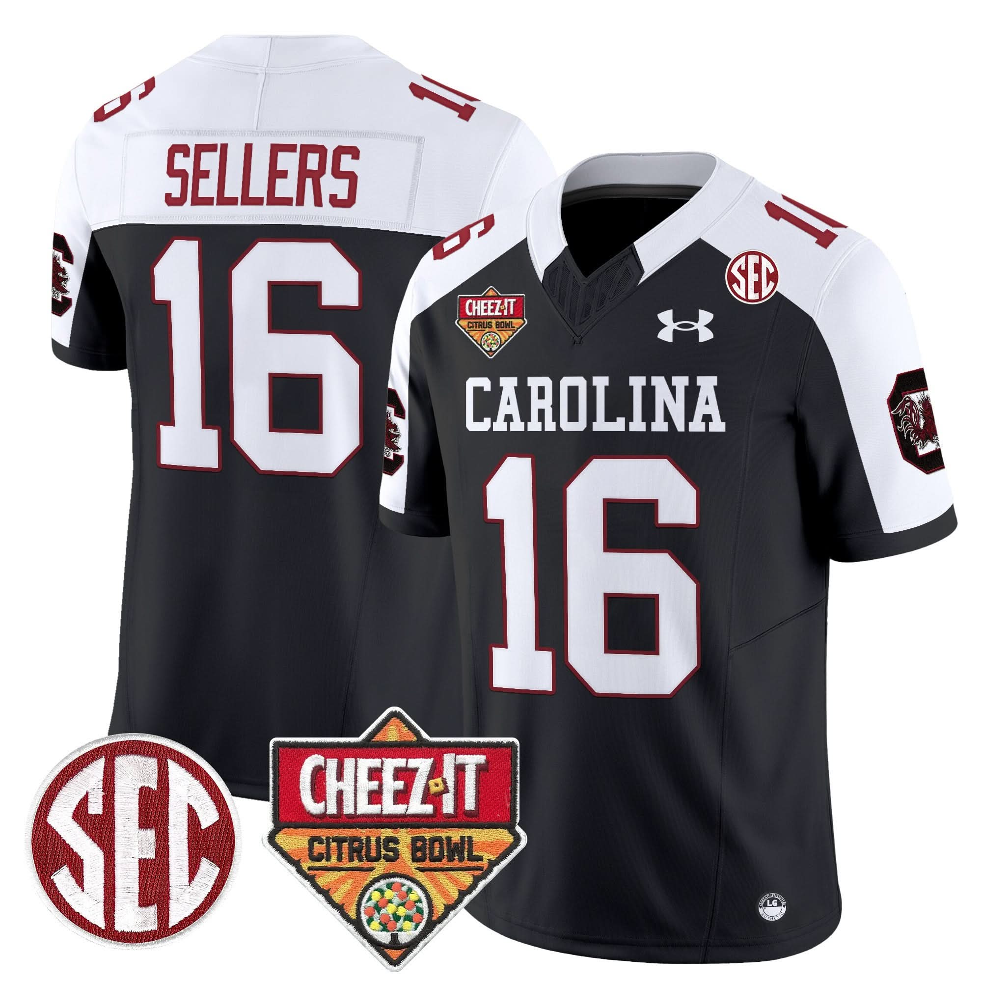 South Carolina Gamecocks 1980 Throwback Cheez-It Citrus Bowl Patch Vapor Limited Jersey - All Stitched - Image 28