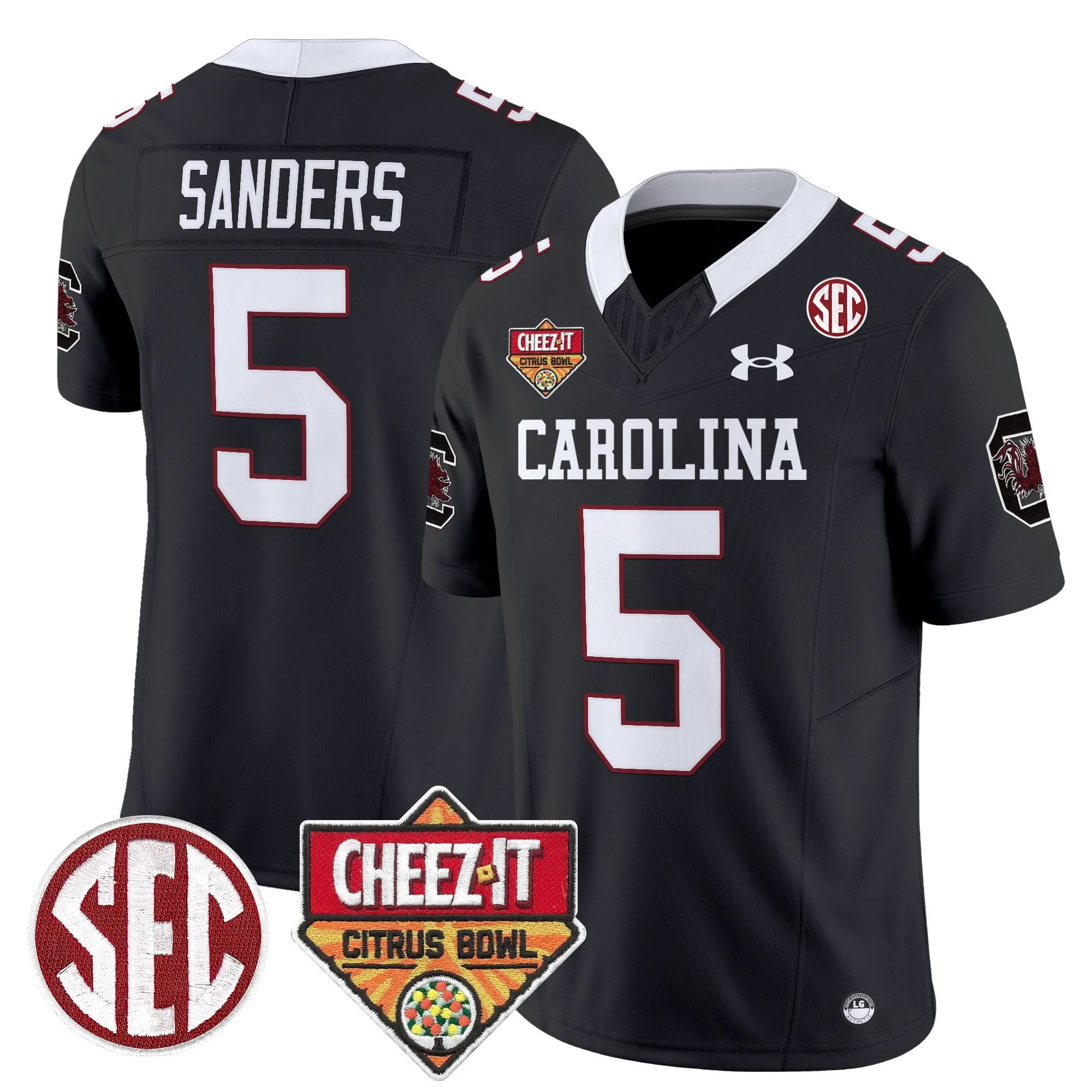 South Carolina Gamecocks 1980 Throwback Cheez-It Citrus Bowl Patch Vapor Limited Jersey - All Stitched - Image 3