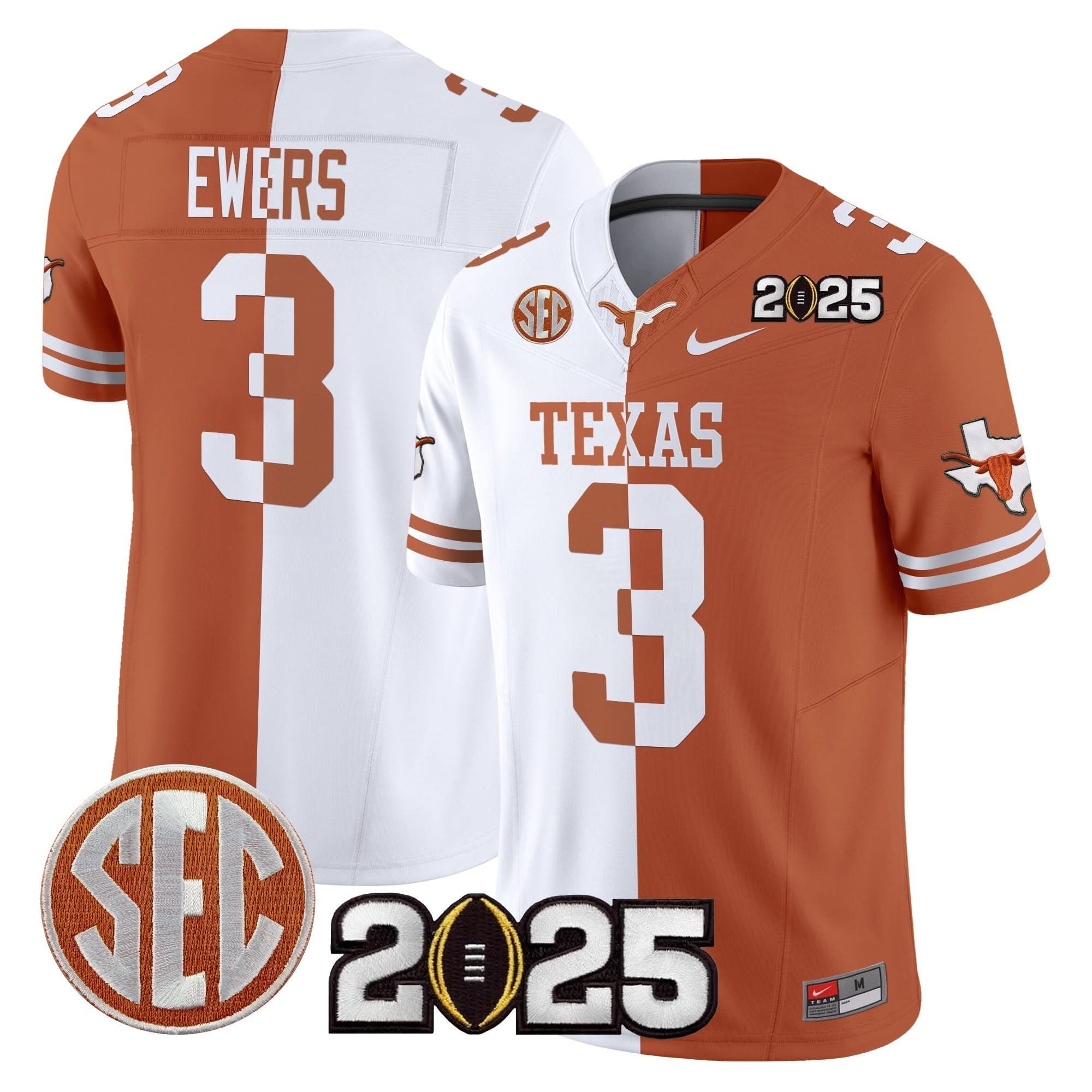 Texas Longhorns 2025 CFP Final Patch Vapor Limited Jersey - All Stitched - Image 41