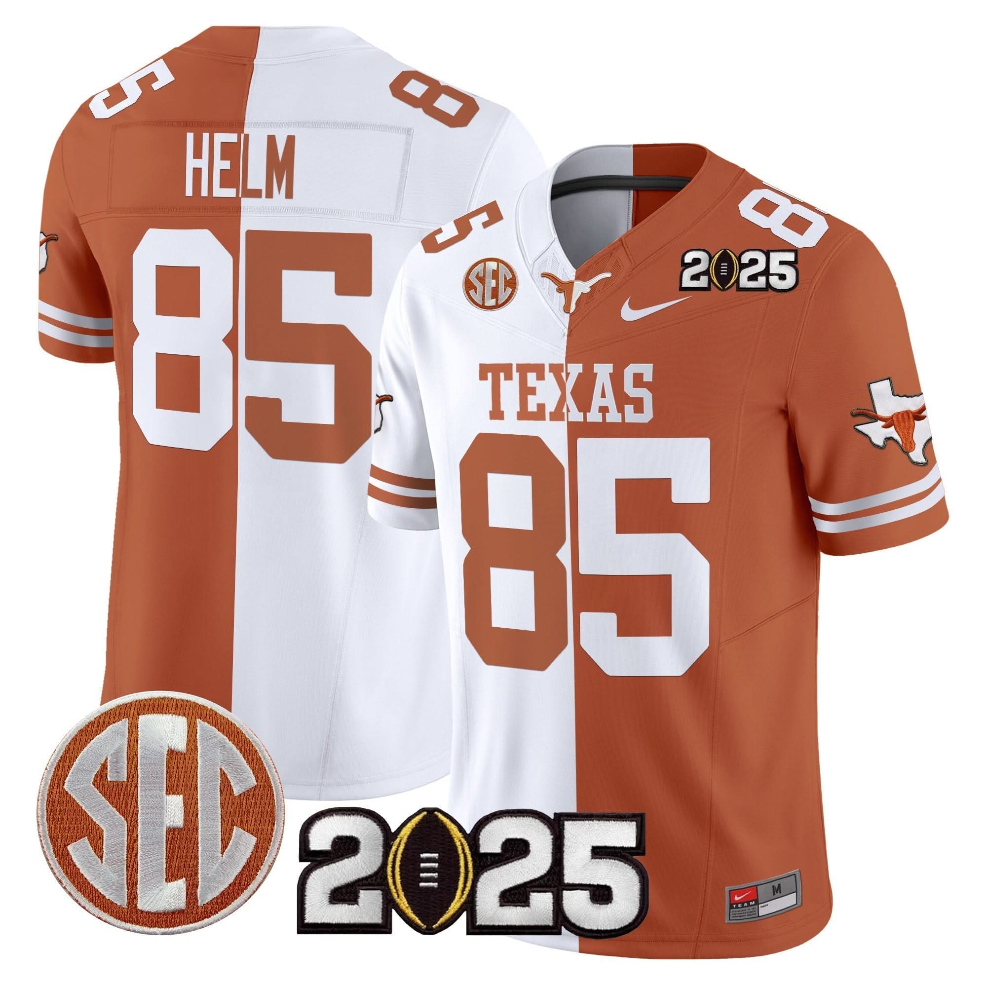 Texas Longhorns 2025 CFP Final Patch Vapor Limited Jersey - All Stitched - Image 46