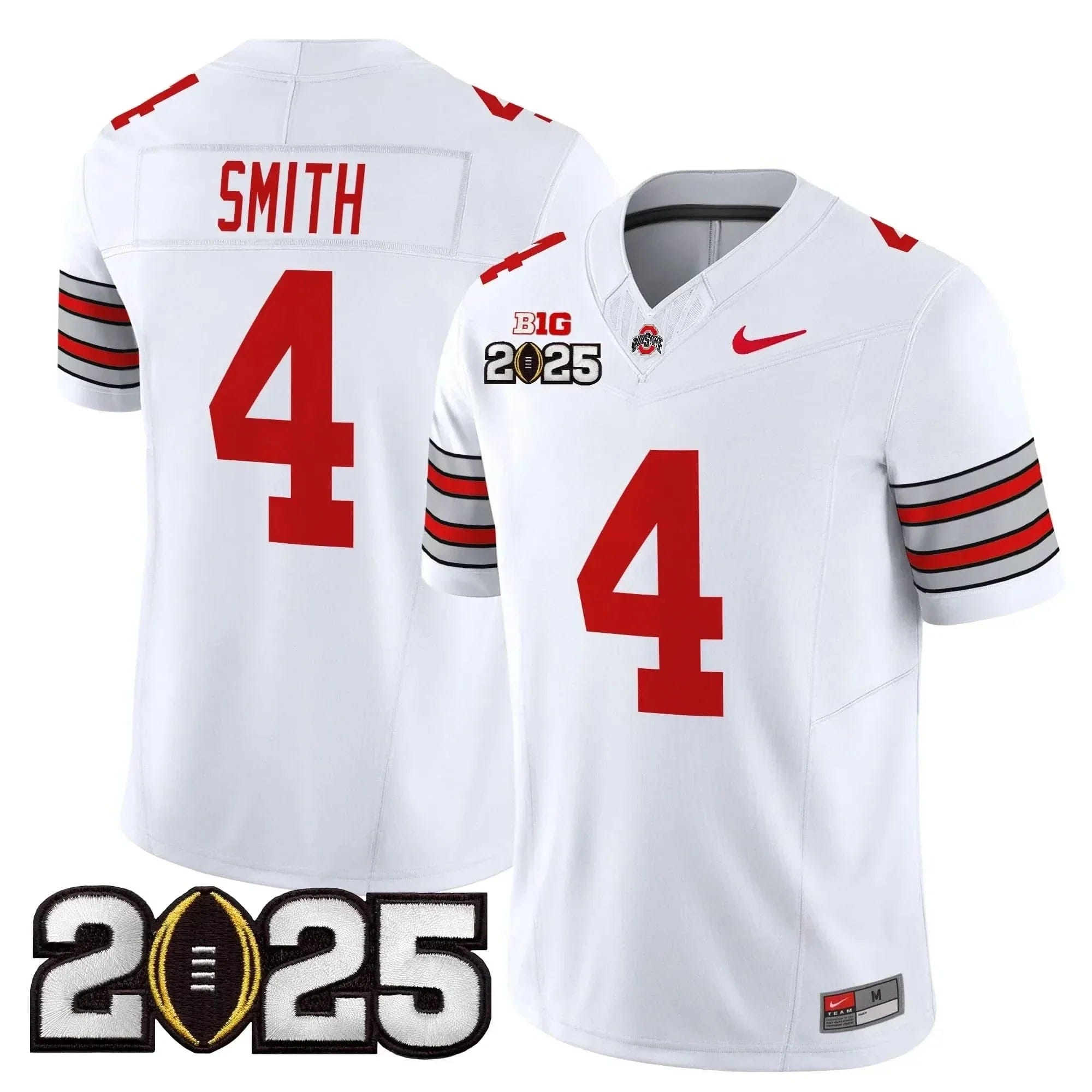Ohio State Buckeyes Jeremiah Smith 2025 Patch Jersey - All Stitched - Image 2