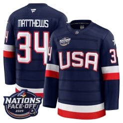 Men USA 4 Nations Face-Off 2025 Premium Jersey - All Stitched