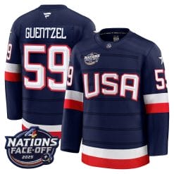 Men USA 4 Nations Face-Off 2025 Premium Jersey - All Stitched
