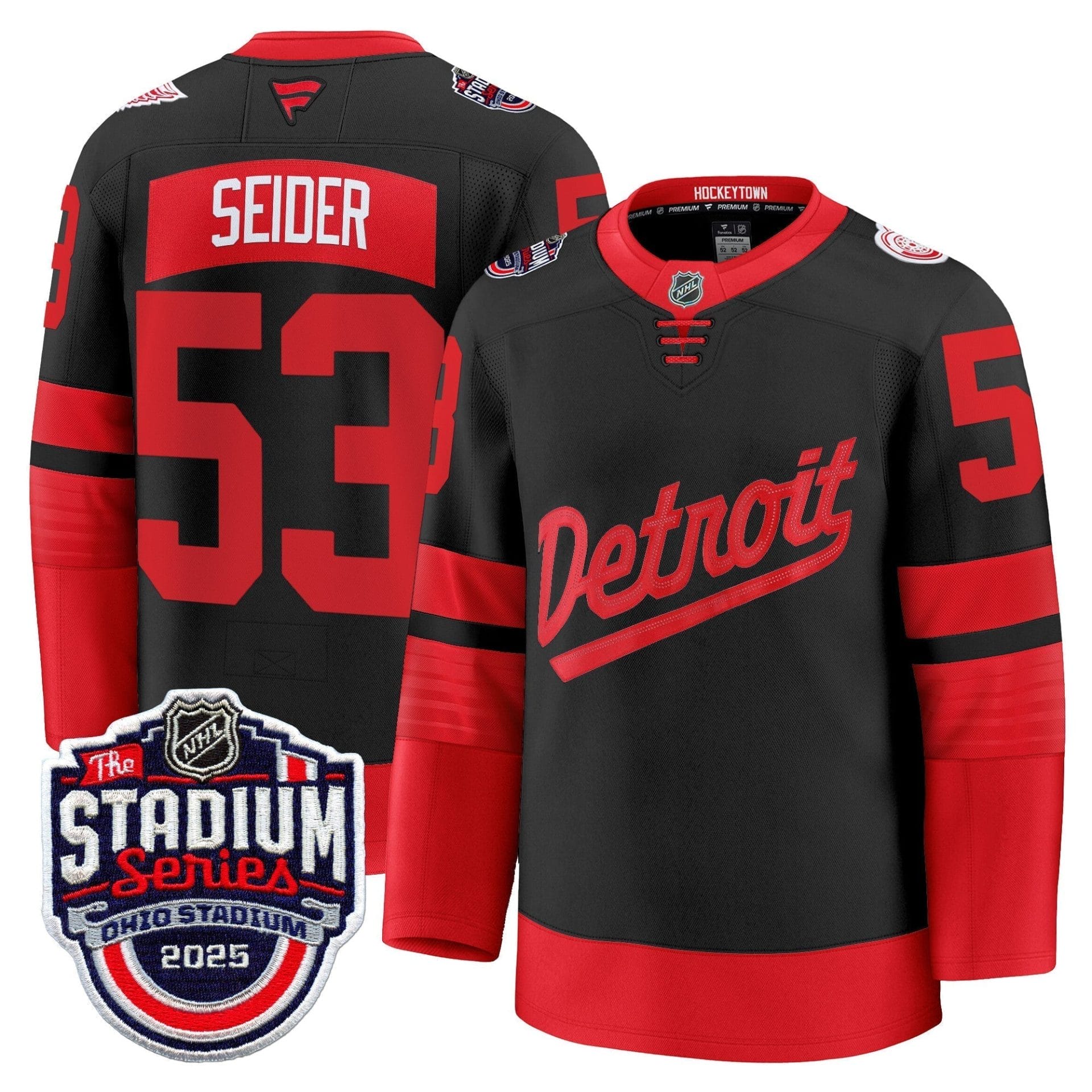 Men's Detroit Red Wings 2025 Stadium Series Premium Jersey - All Stitched - Image 10