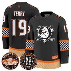 Men Anaheim Ducks Checkerboard 2025 Premium Jersey - All Stitched