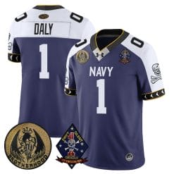 Alternative view of Navy Midshipmen Lacrosse Jolly Rogers Vapor Limited Jersey - All Stitched