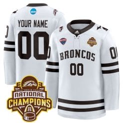 Western Michigan Broncos 2025 National Champions Patch Premium Custom Jersey - All Stitched