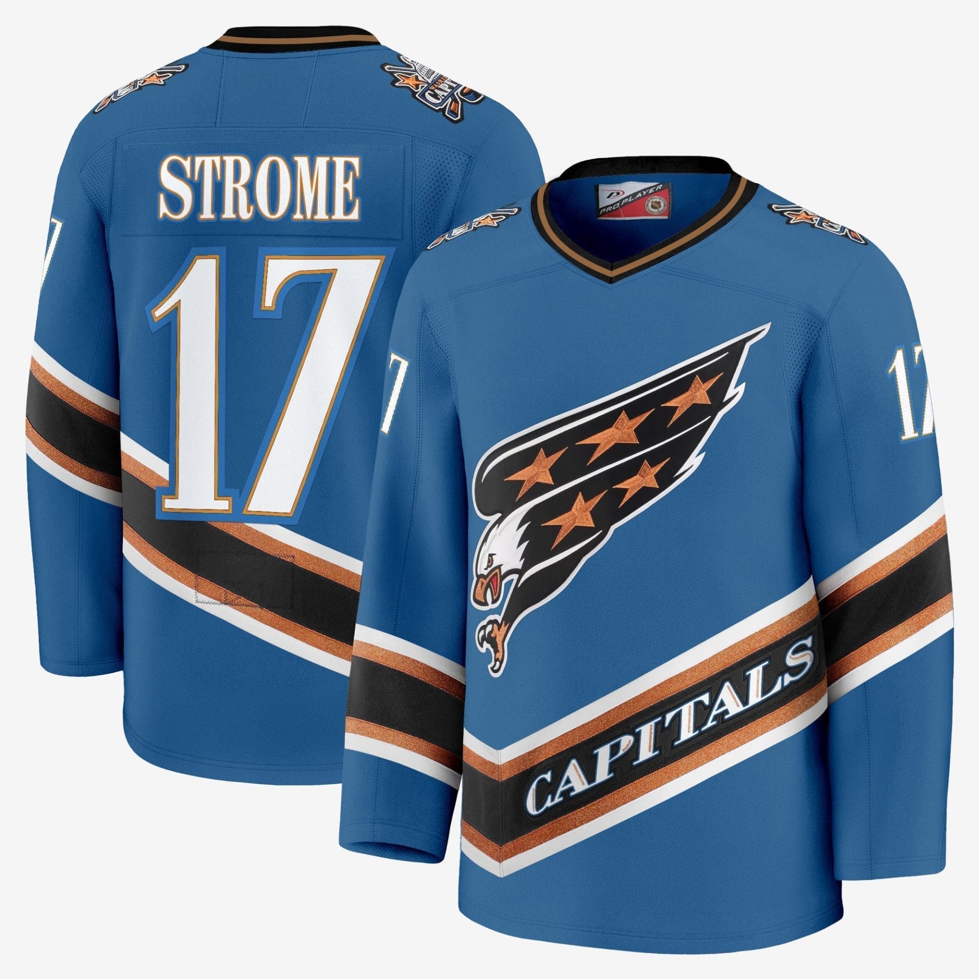 Men Washington Capitals Screaming Eagle Jersey Collection (1995-2024) - All Stitched - Image 16