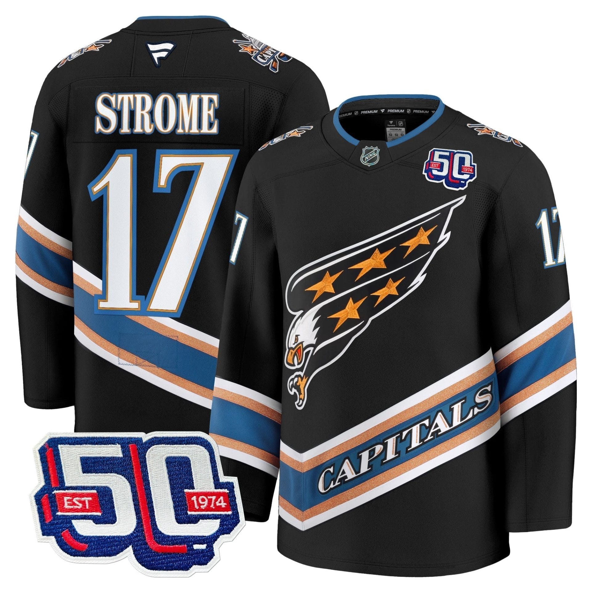 Men Washington Capitals Screaming Eagle Jersey Collection (1995-2024) - All Stitched - Image 29