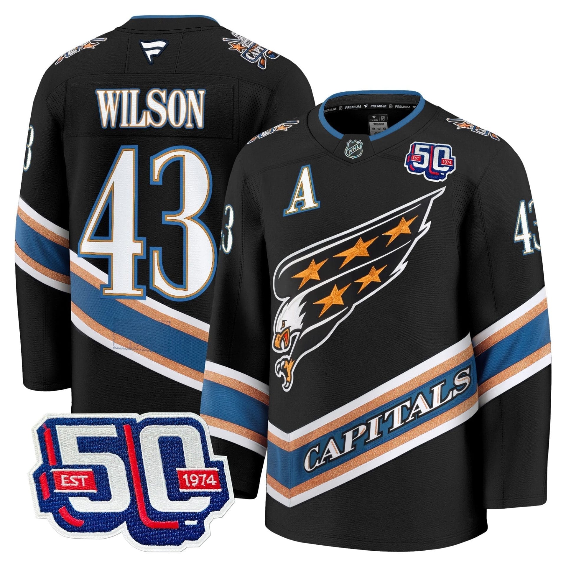 Men Washington Capitals Screaming Eagle Jersey Collection (1995-2024) - All Stitched - Image 4
