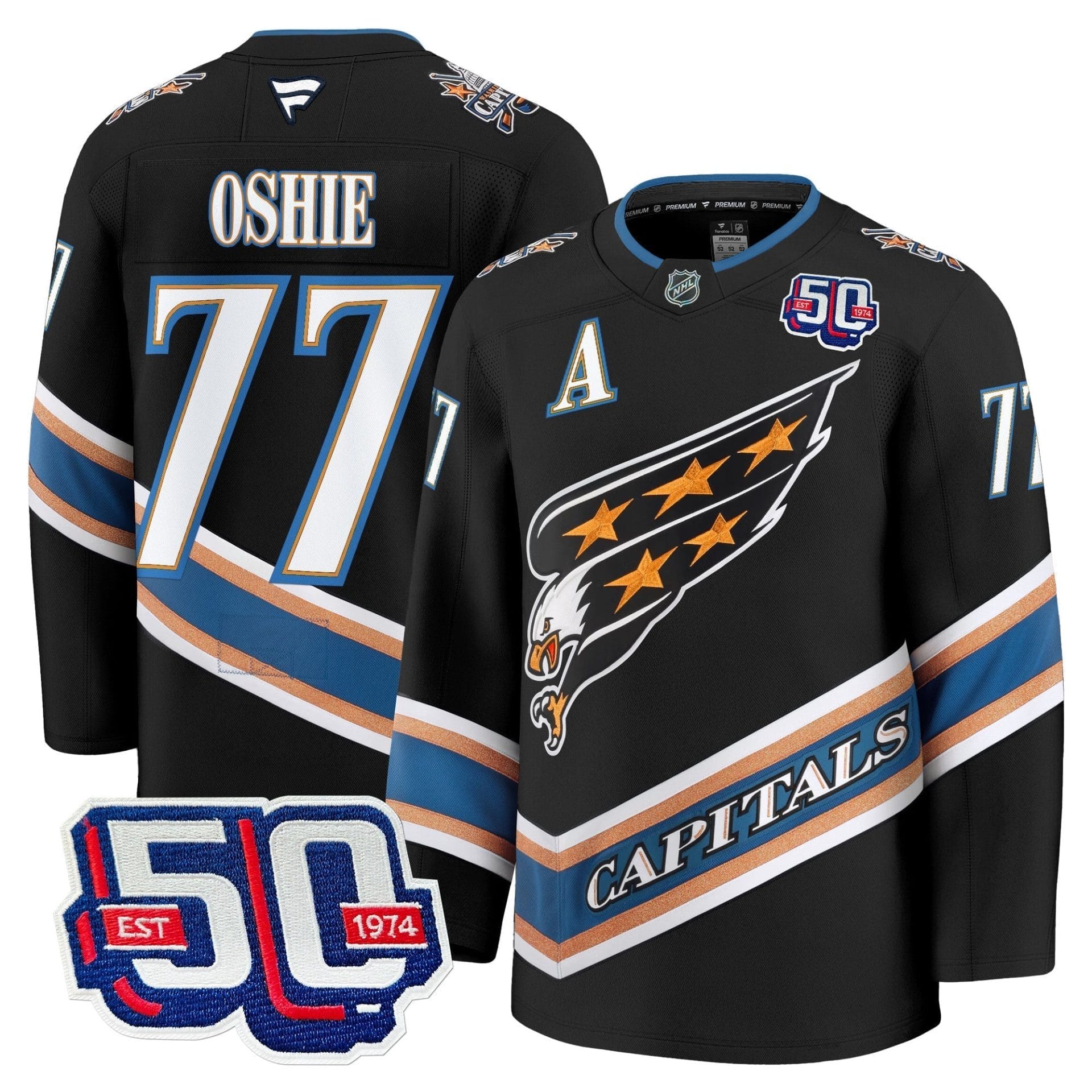 Men Washington Capitals Screaming Eagle Jersey Collection (1995-2024) - All Stitched - Image 5
