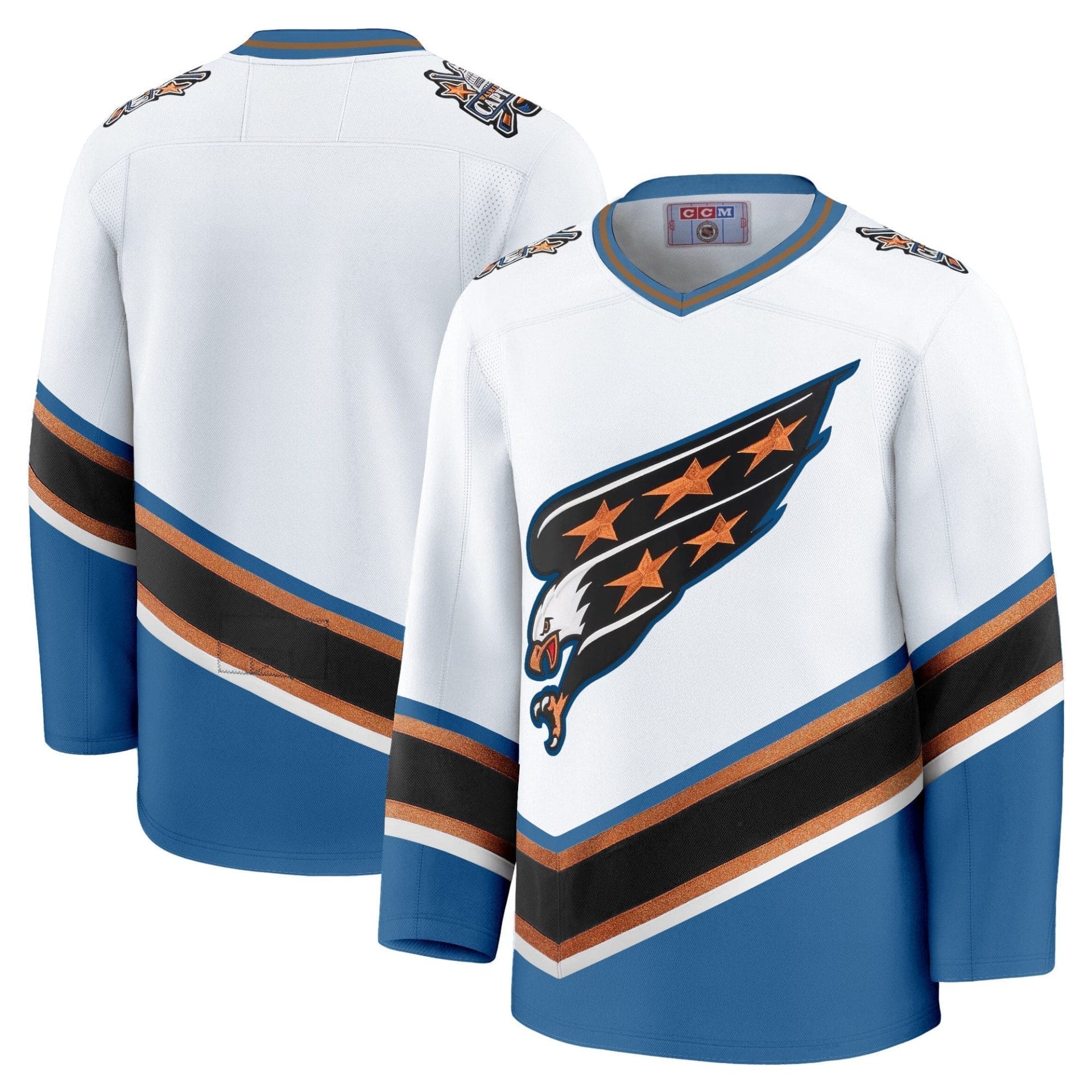 Men Washington Capitals Screaming Eagle Jersey Collection (1995-2024) - All Stitched - Image 14
