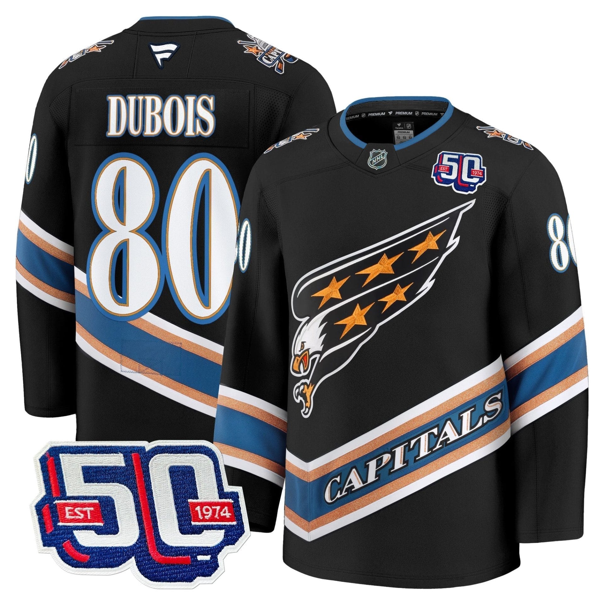 Men Washington Capitals Screaming Eagle Jersey Collection (1995-2024) - All Stitched - Image 2