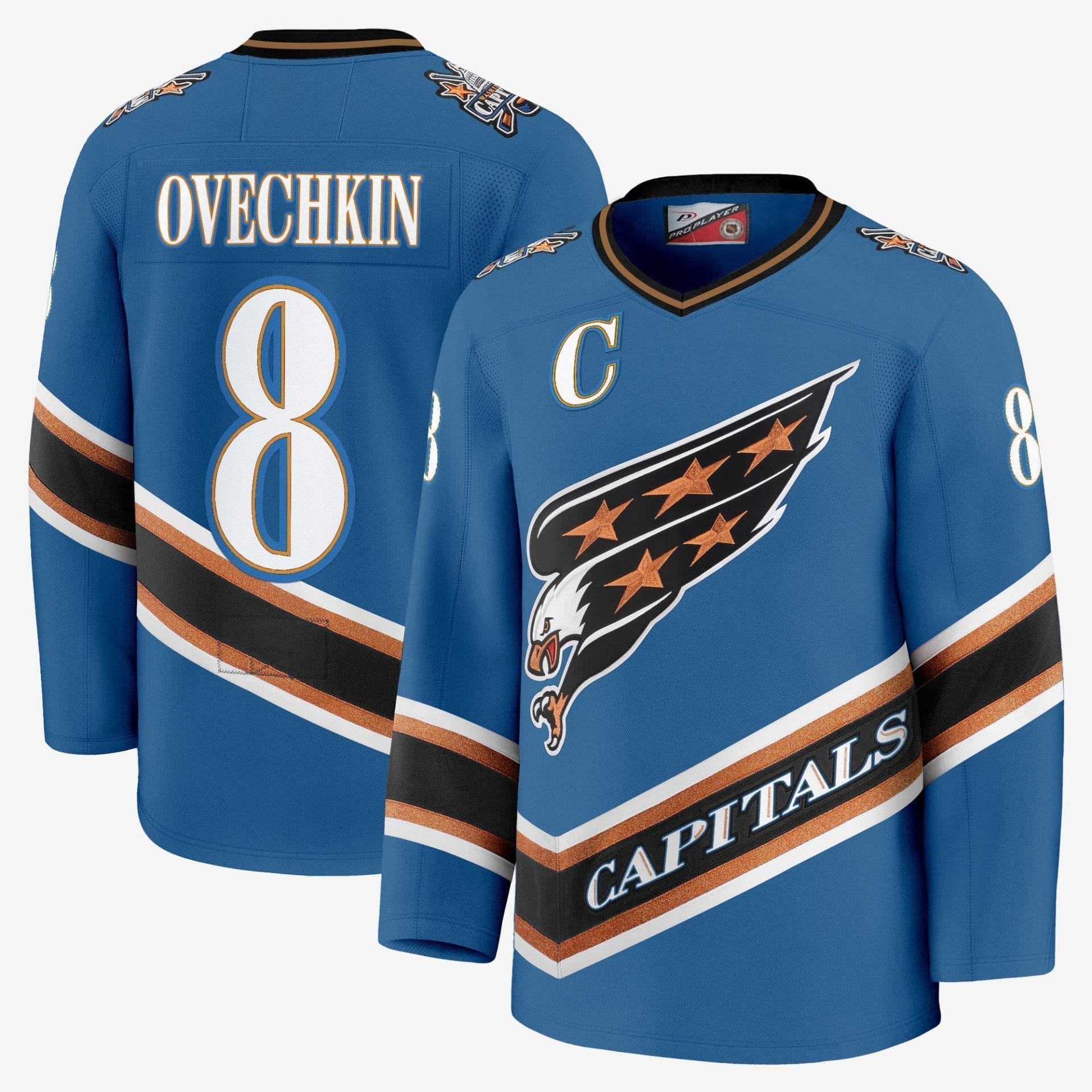 Men Washington Capitals Screaming Eagle Jersey Collection (1995-2024) - All Stitched - Image 15