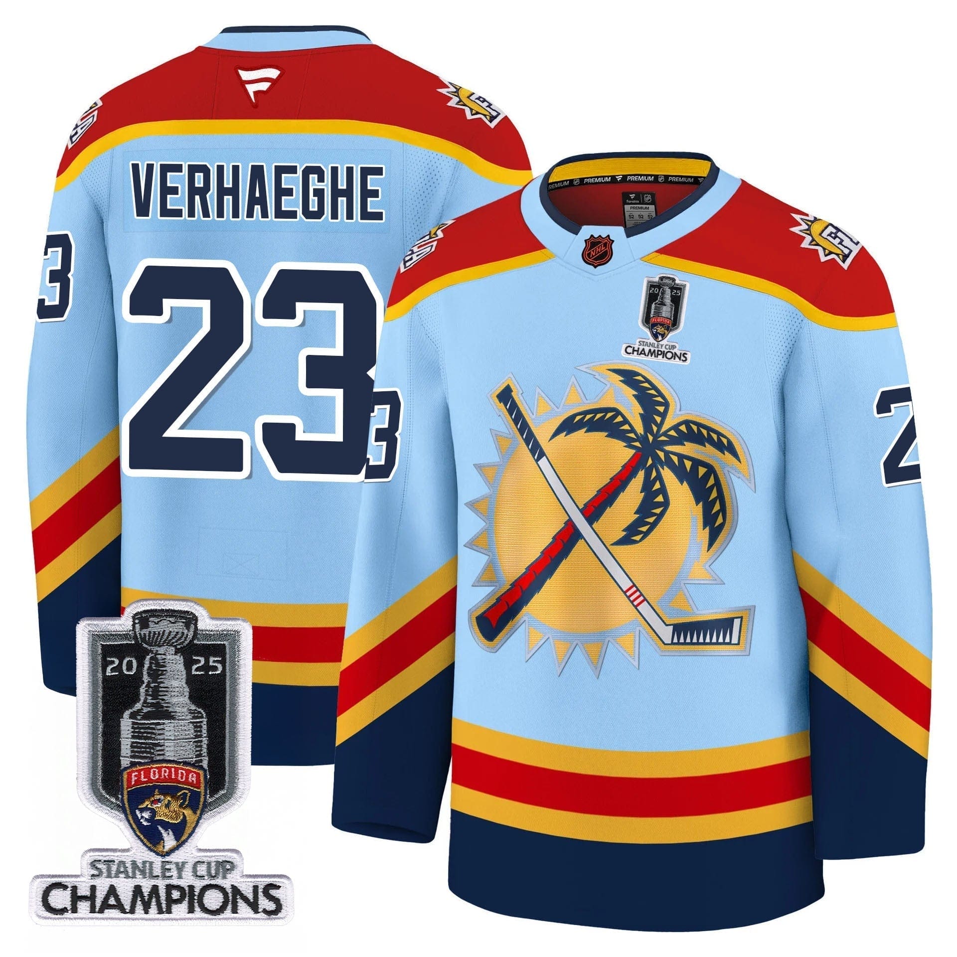 Florida Panthers 2025 Stanley Cup Champions Jersey - All Stitched - Image 2