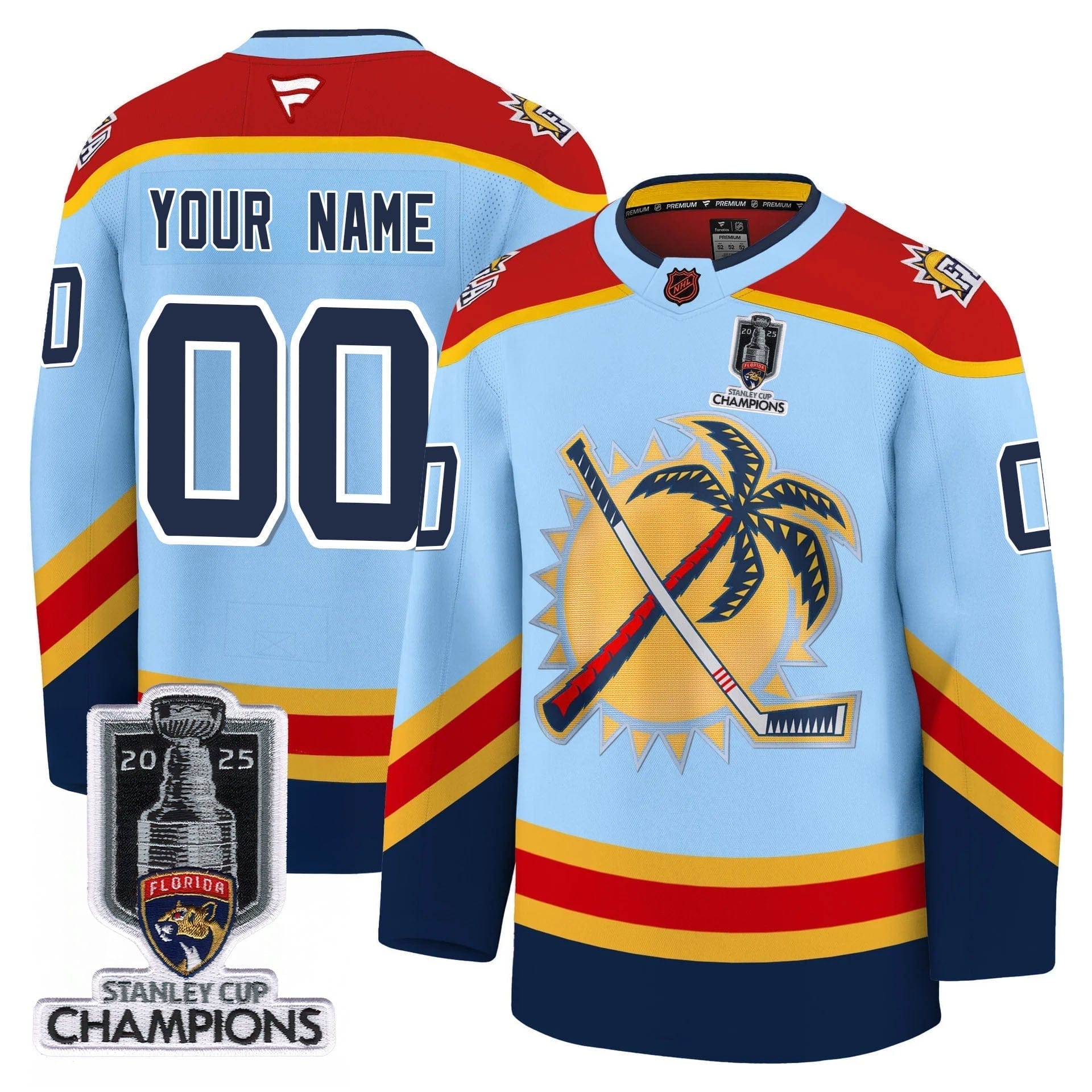 Florida Panthers 2025 Stanley Cup Champions Jersey - All Stitched - Image 3