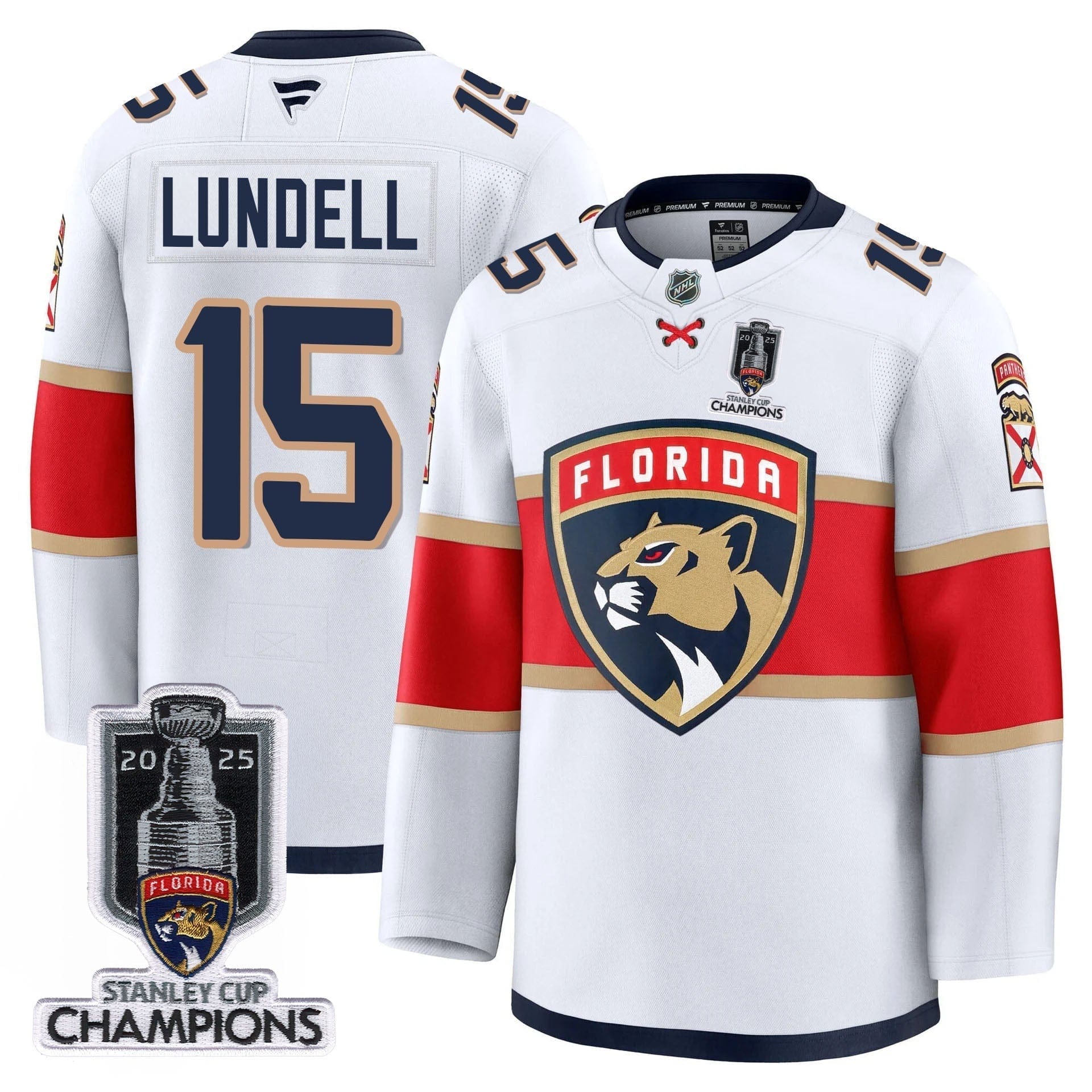 Florida Panthers 2025 Stanley Cup Champions Jersey - All Stitched - Image 16