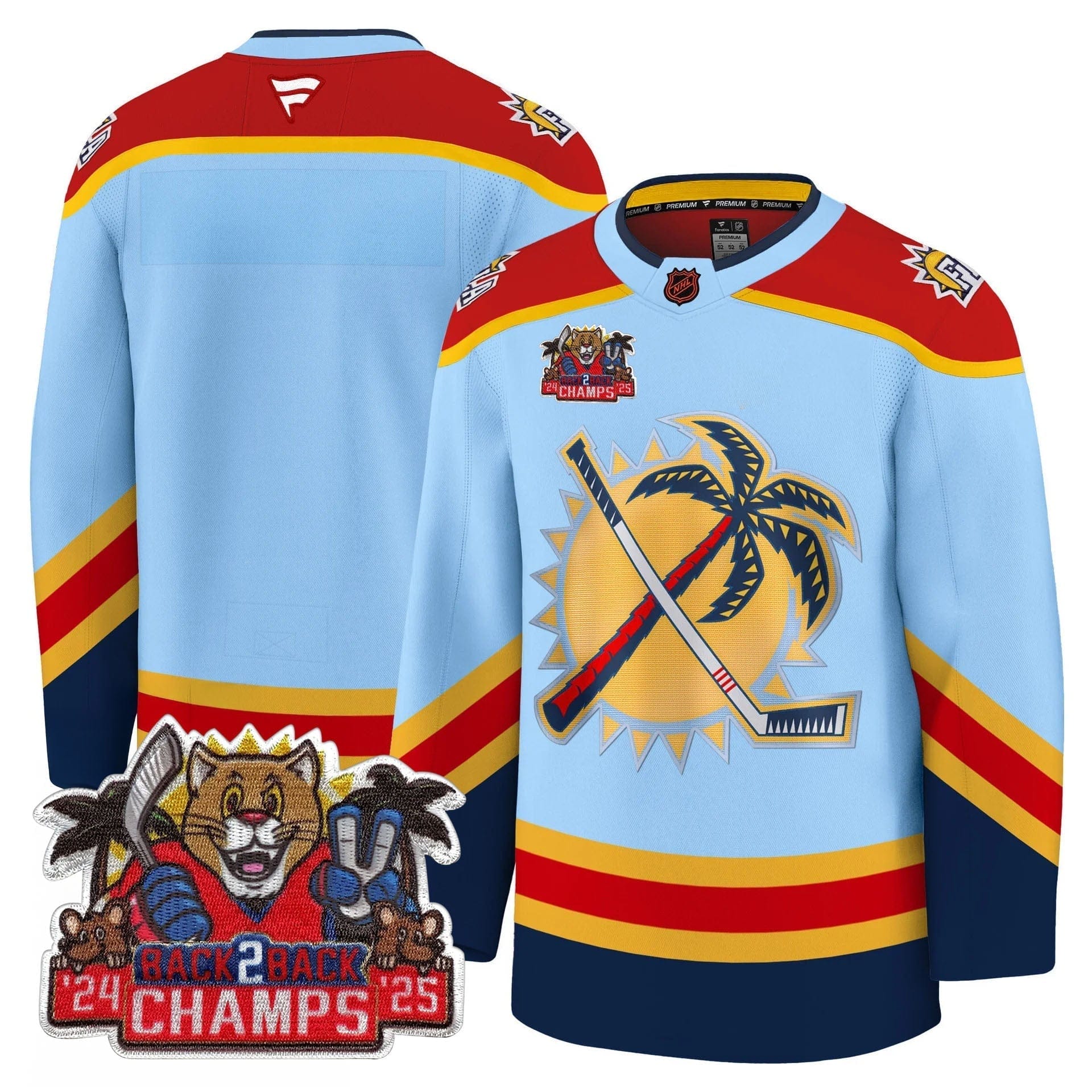 Florida Panthers 2025 Stanley Cup B2B Champions Jersey - All Stitched - Image 23