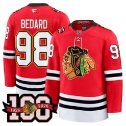 Chicago Blackhawks 100th Anniversary Premium Jersey - All Stitched
