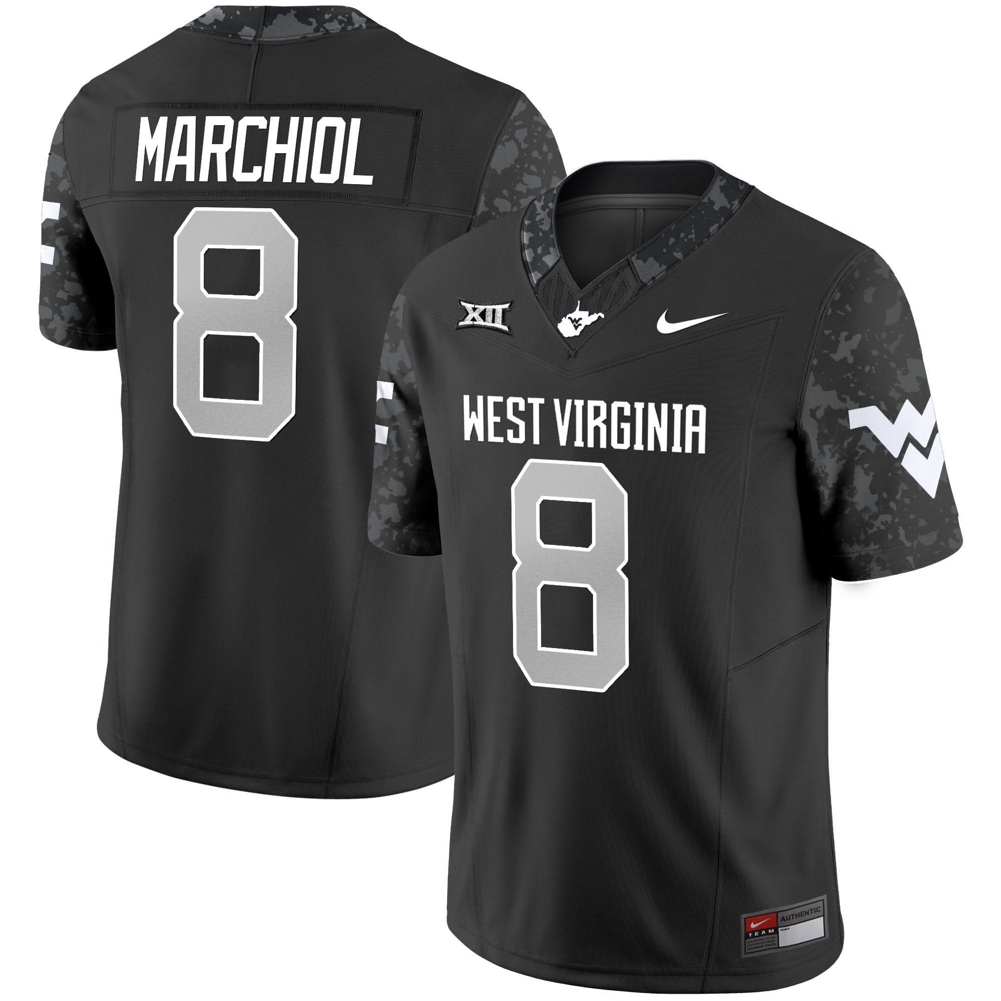 West Virginia Mountaineers 2025 Coal Rush Vapor Limited Jersey - All Stitched