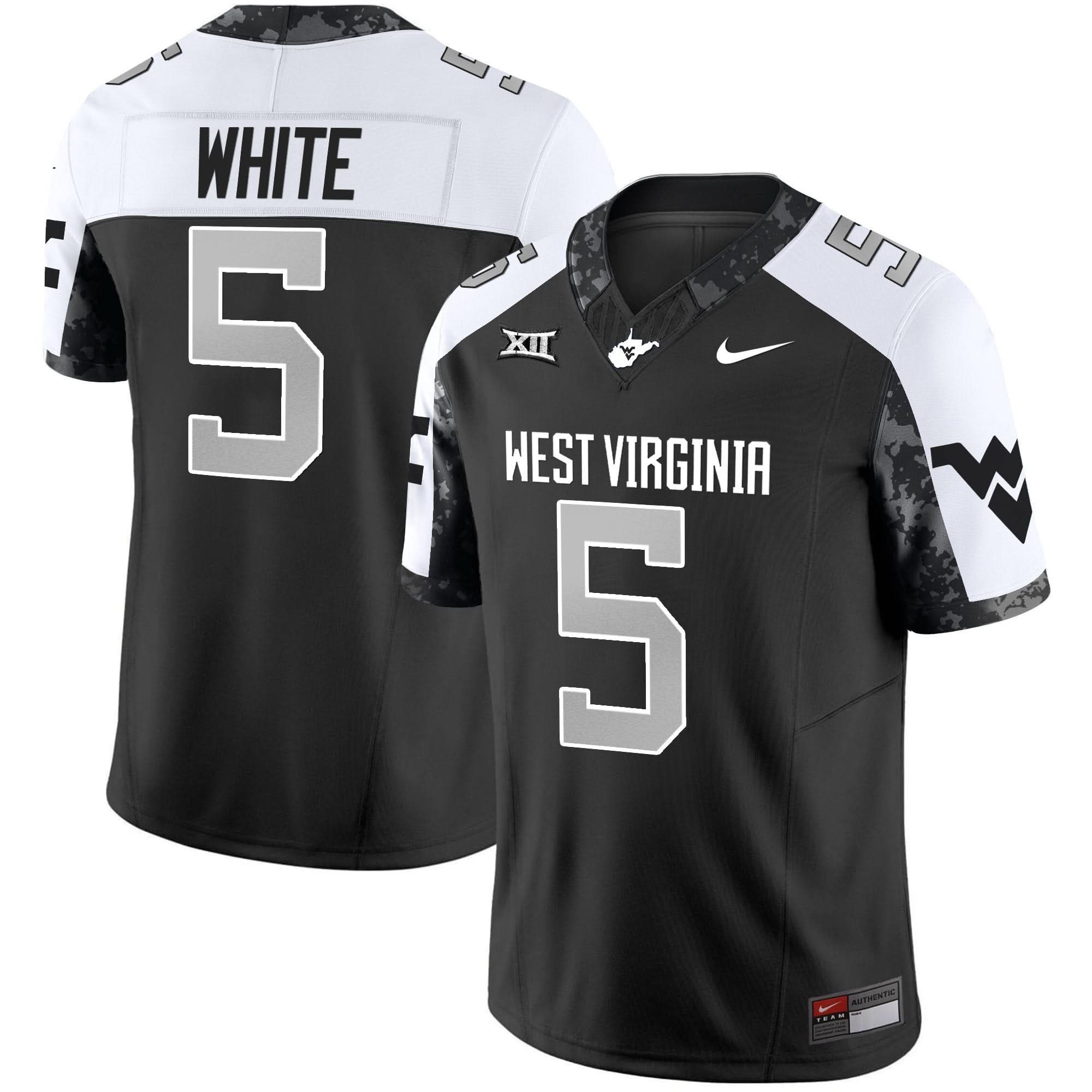 West Virginia Mountaineers 2025 Coal Rush Vapor Limited Jersey - All Stitched - Image 7