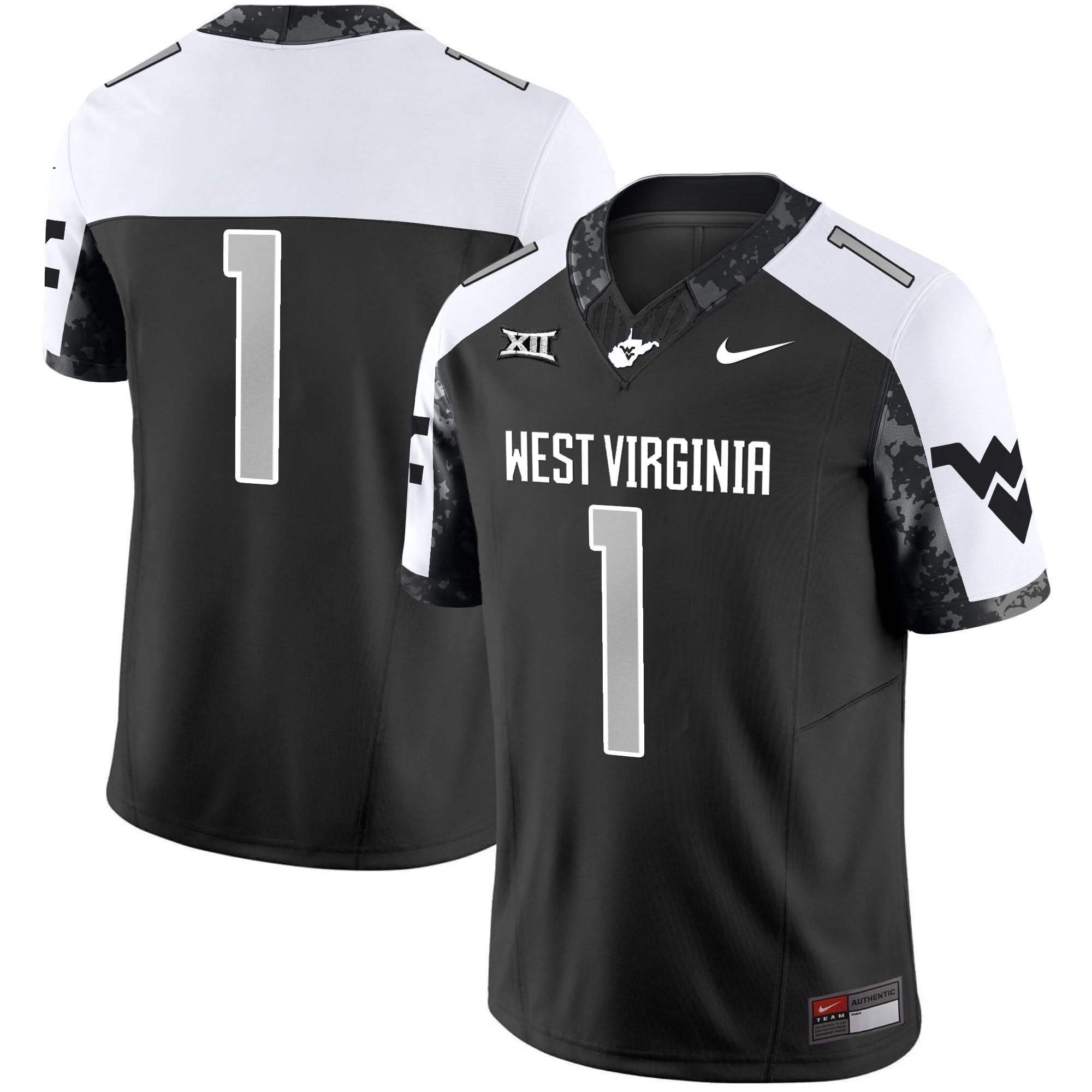 West Virginia Mountaineers 2025 Coal Rush Vapor Limited Jersey - All Stitched - Image 8