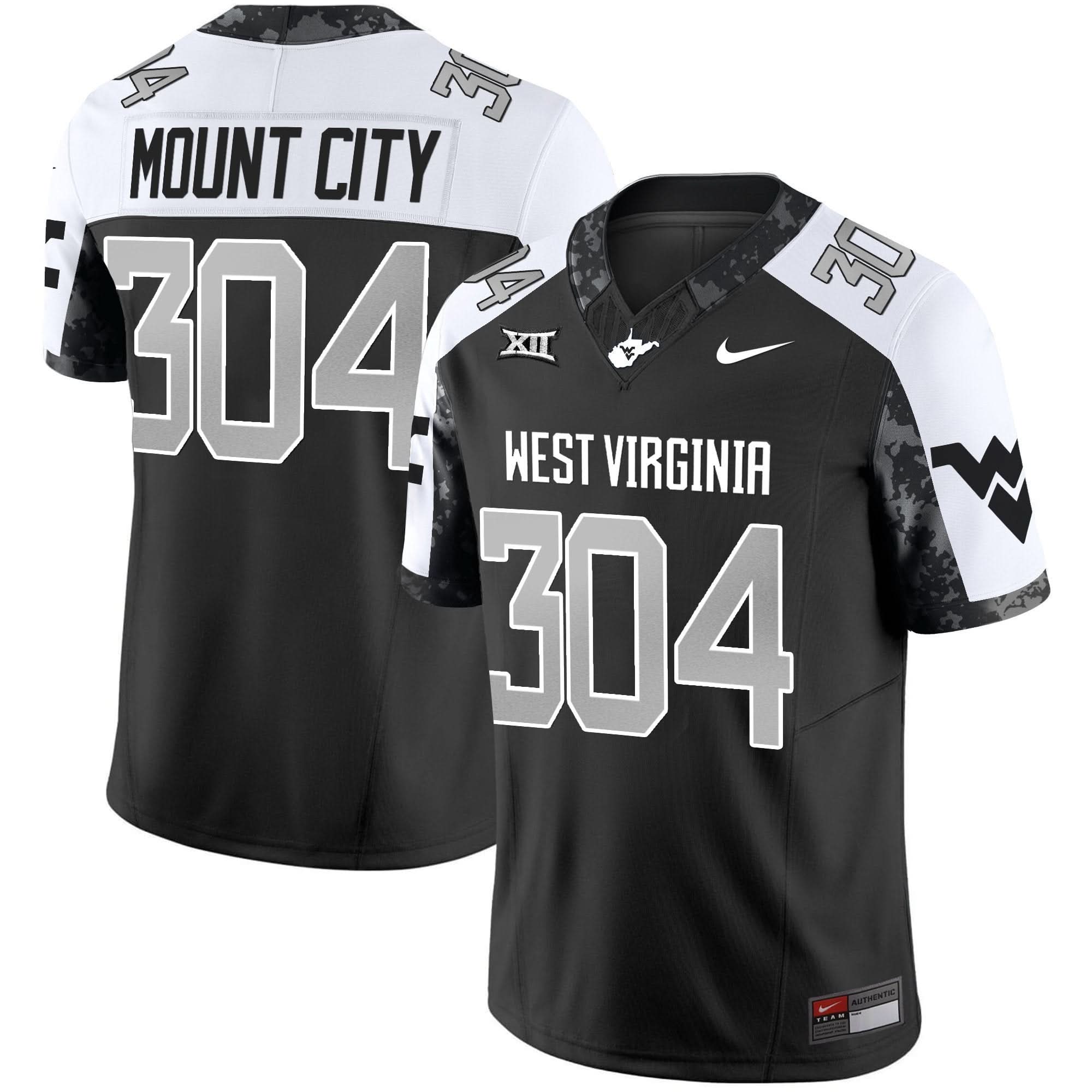 West Virginia Mountaineers 2025 Coal Rush Vapor Limited Jersey - All Stitched - Image 2