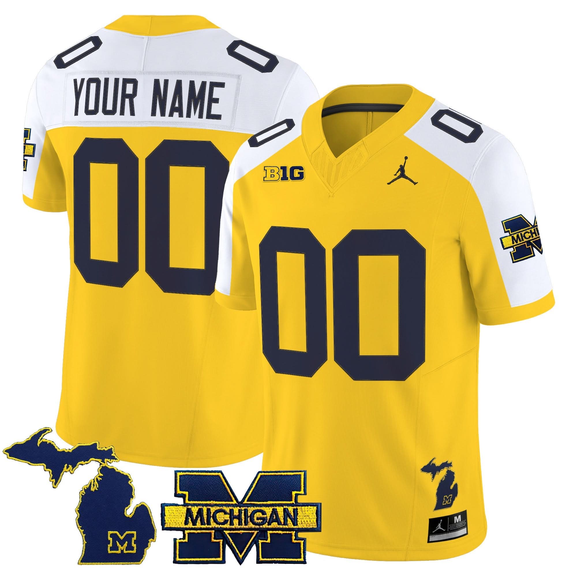 Custom Michigan Wolverines Jersey Name, Number 2025 Vapor Limited All Stitched - Image 2