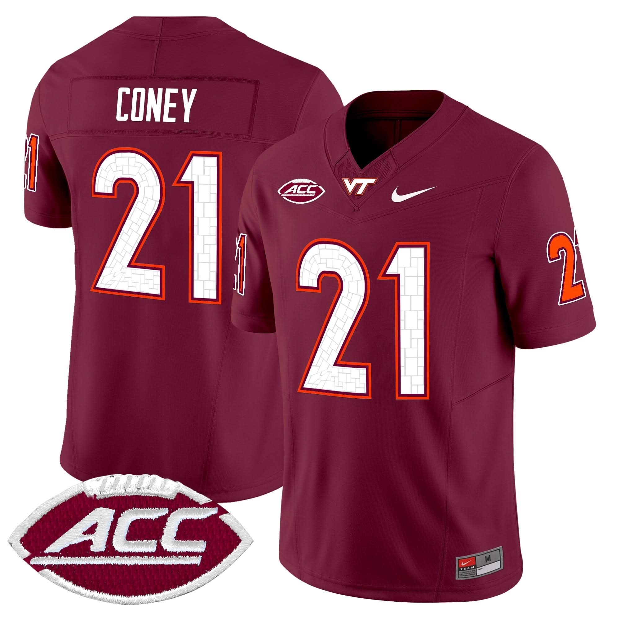 Virginia Tech Hokies 2025 Vapor Limited Jersey - All Stitched - Image 38