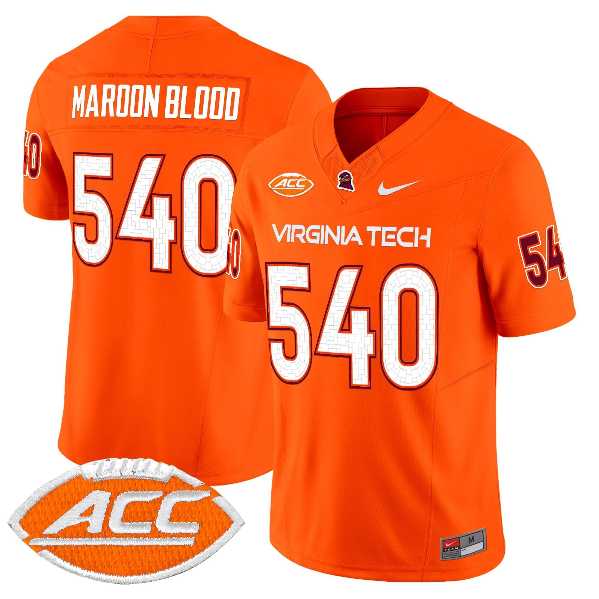 Virginia Tech Hokies 2025 Vapor Limited Jersey - All Stitched - Image 2