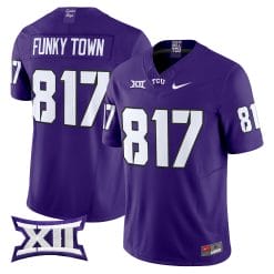 Alternative view of TCU Horned Frogs 2025 Vapor Limited Jersey - All stitched