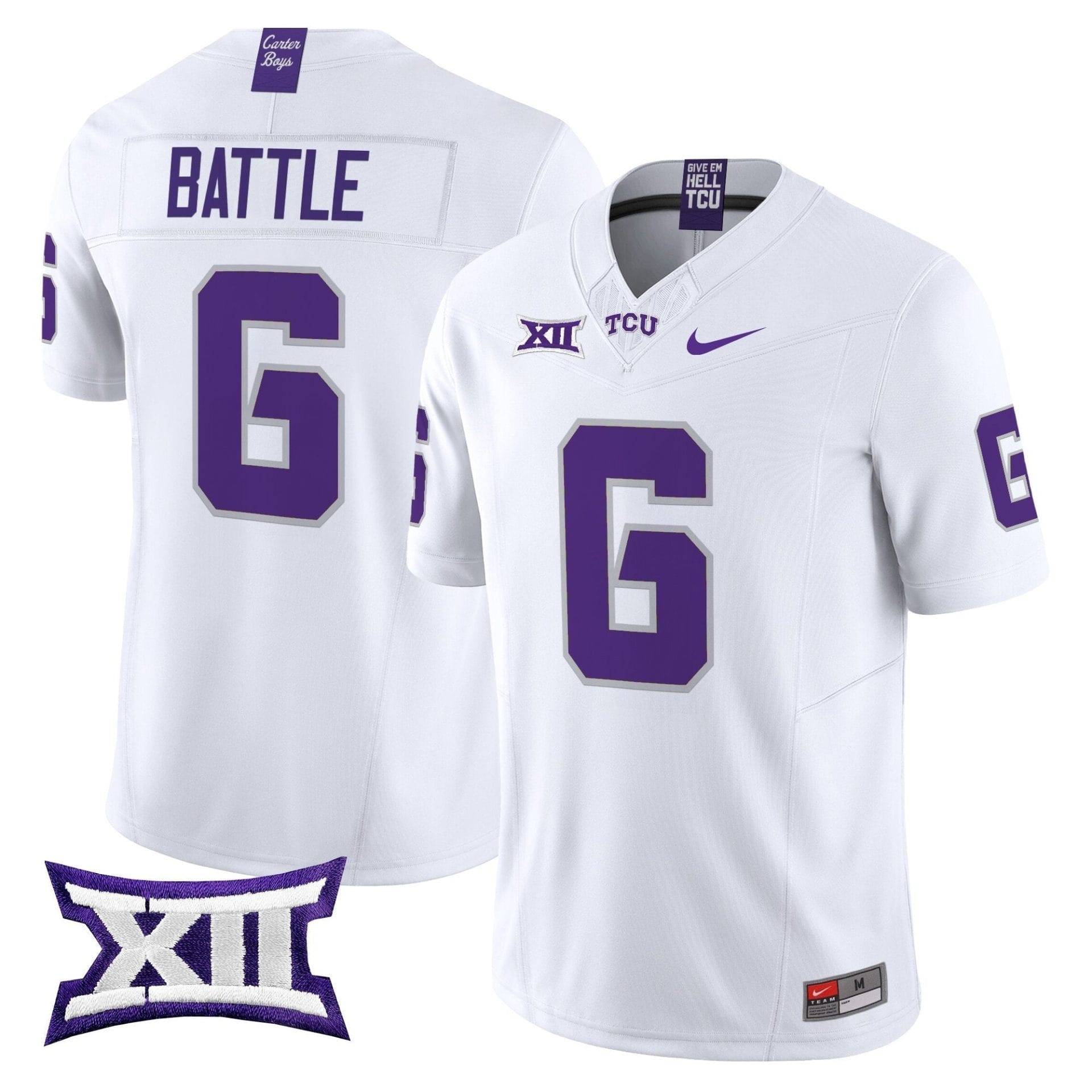 TCU Horned Frogs 2025 Vapor Limited Jersey - All stitched - Image 13