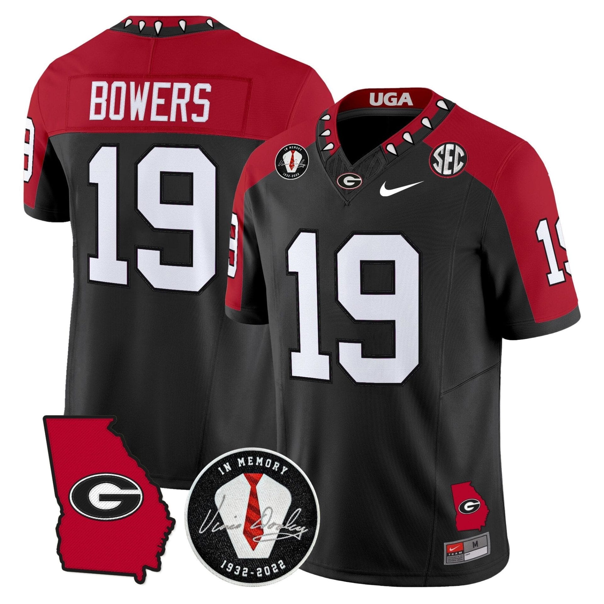 Georgia Bulldogs 2025 Color Sleeves Vapor Limited Jersey - All Stitched - Image 24