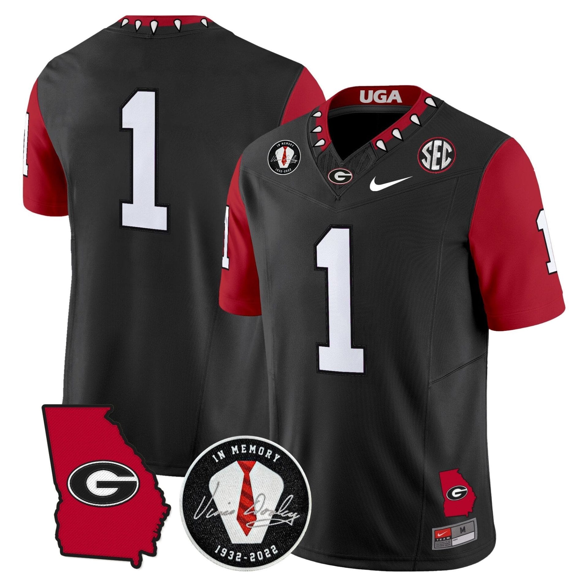 Georgia Bulldogs 2025 Color Sleeves Vapor Limited Jersey - All Stitched - Image 31