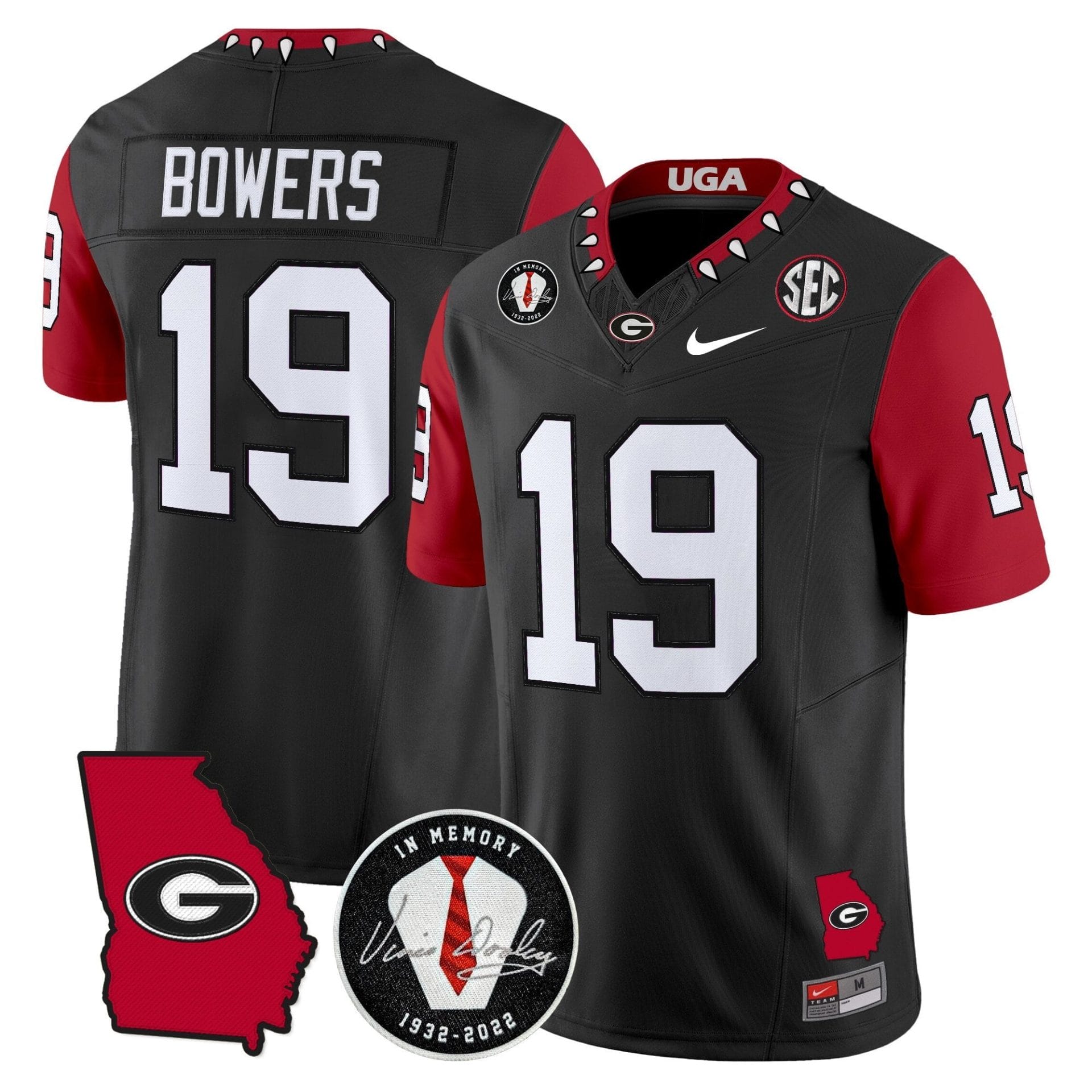 Georgia Bulldogs 2025 Color Sleeves Vapor Limited Jersey - All Stitched - Image 30